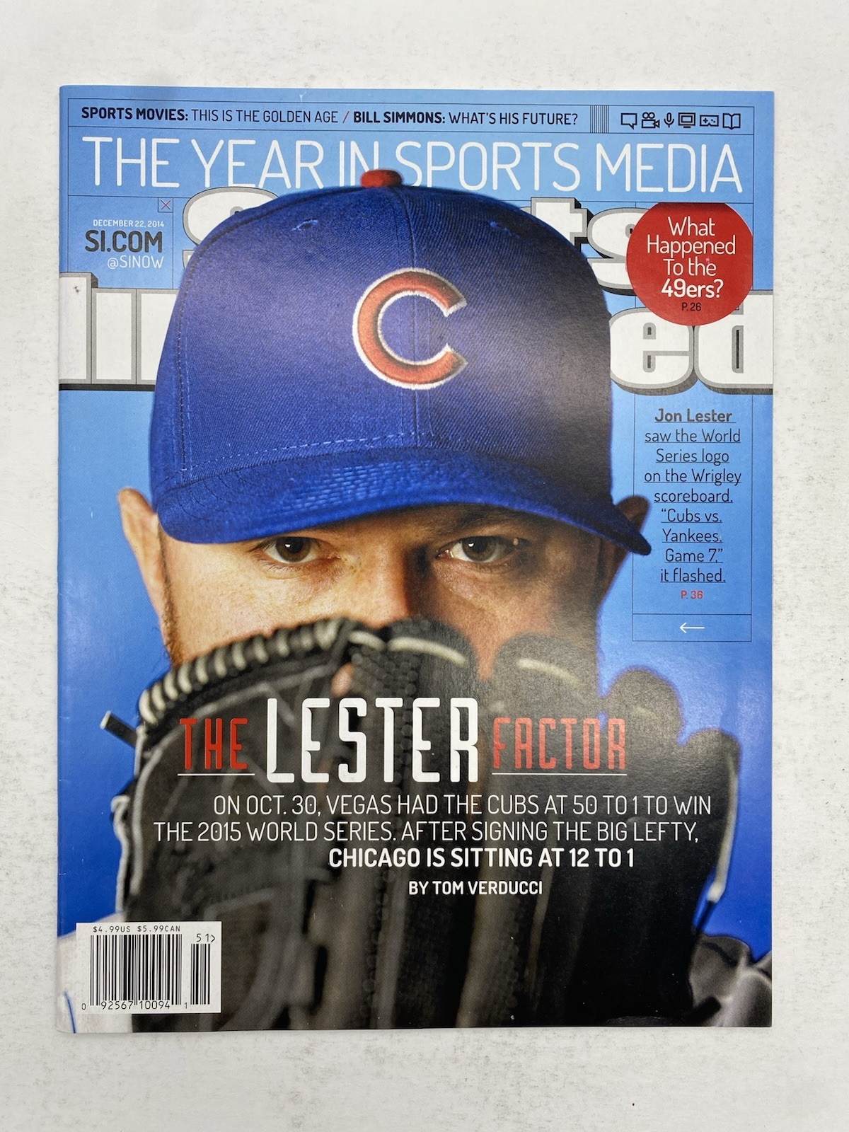 2014 Sports Illustrated Dec 22 The Lester Factor Newsstand High Grade