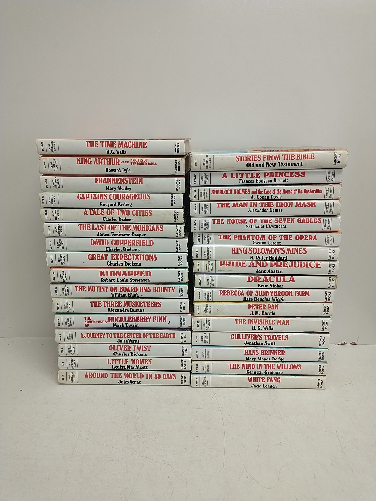 Great Illustrated Classics Series Lot of 32 Baronet Books No Duplicates