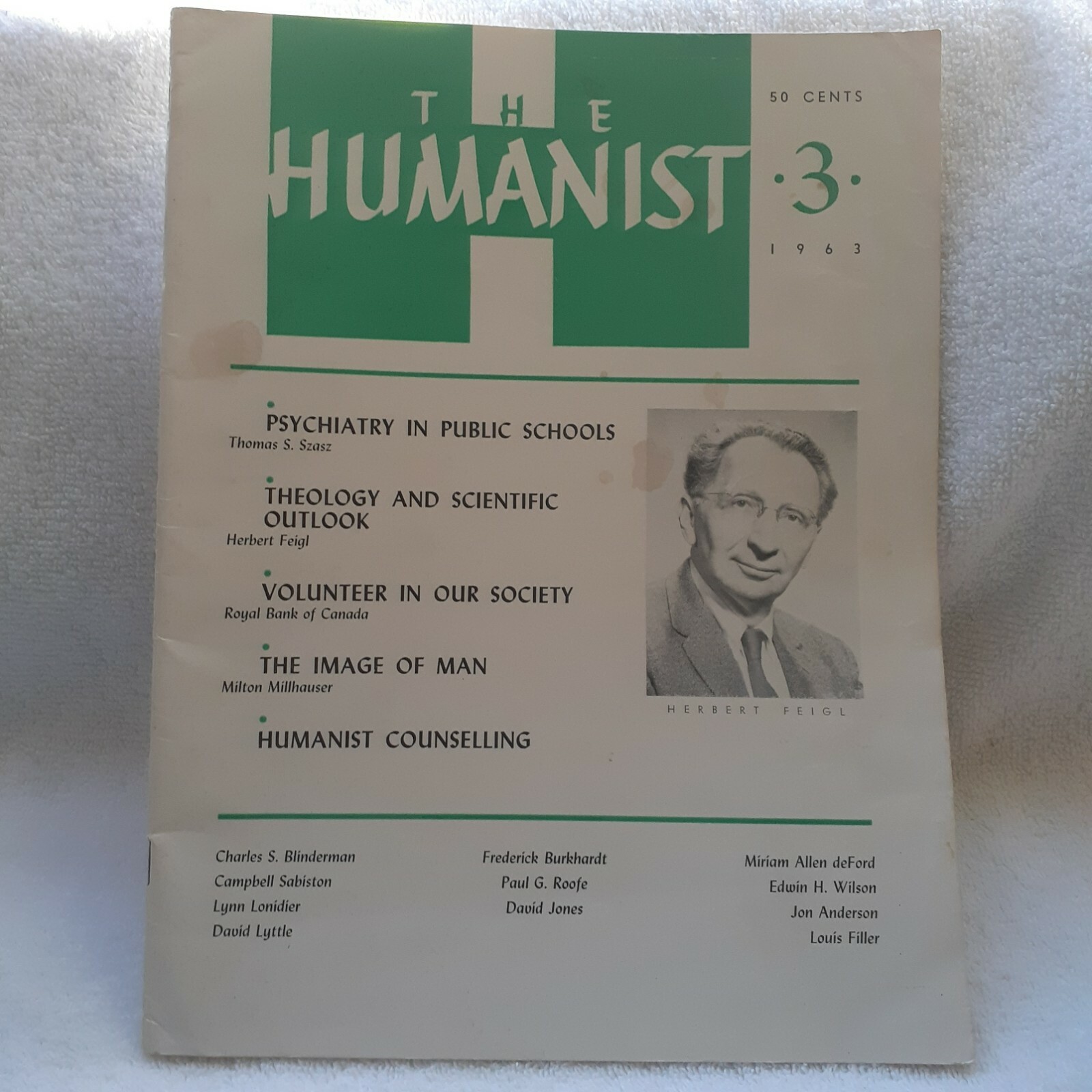 1963 The Humanist, Volume 23,The American Humanist Association 104 pages