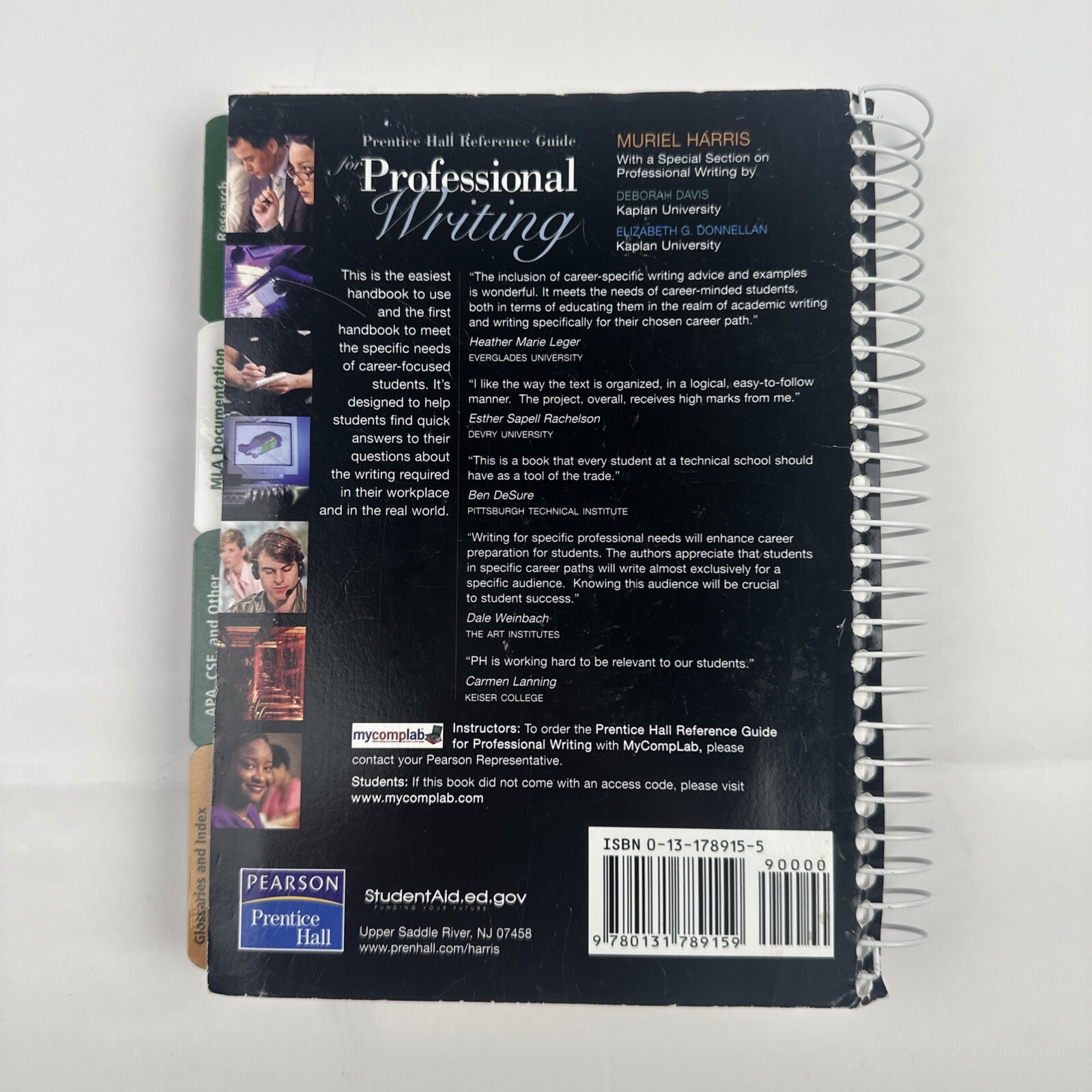 Prentice Hall Reference Guide for Professional Writing Muriel Harris