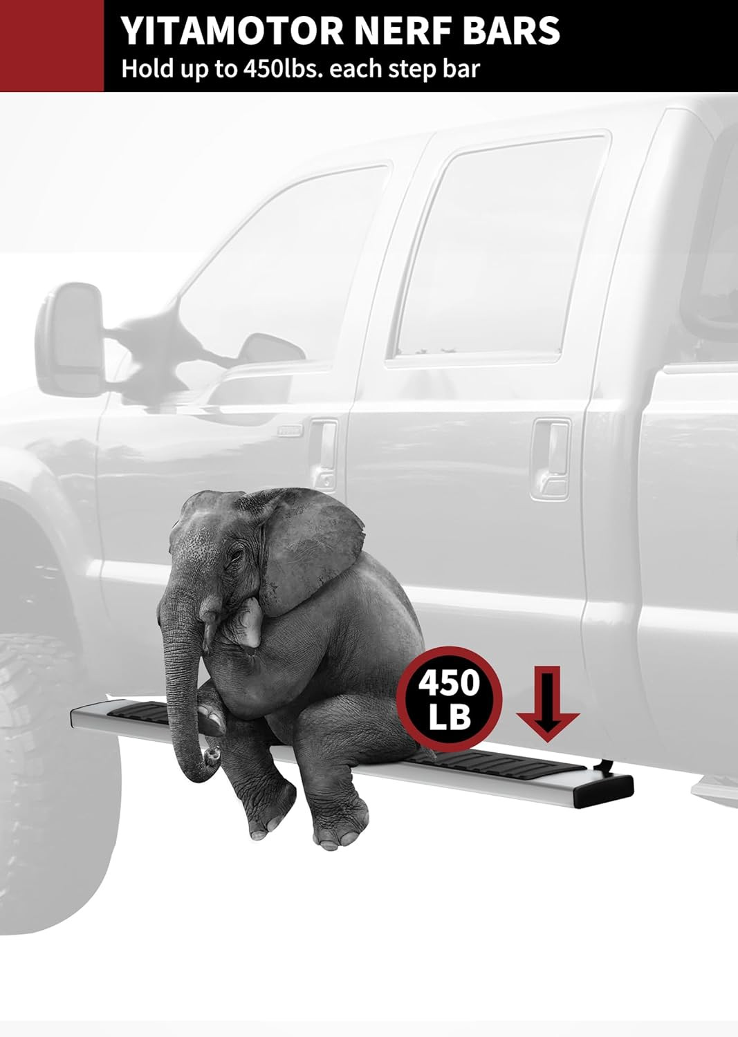 6.5 Inch Running Boards Compatible with 2007-2018 Chevy Silverado/Gmc Sierra 150