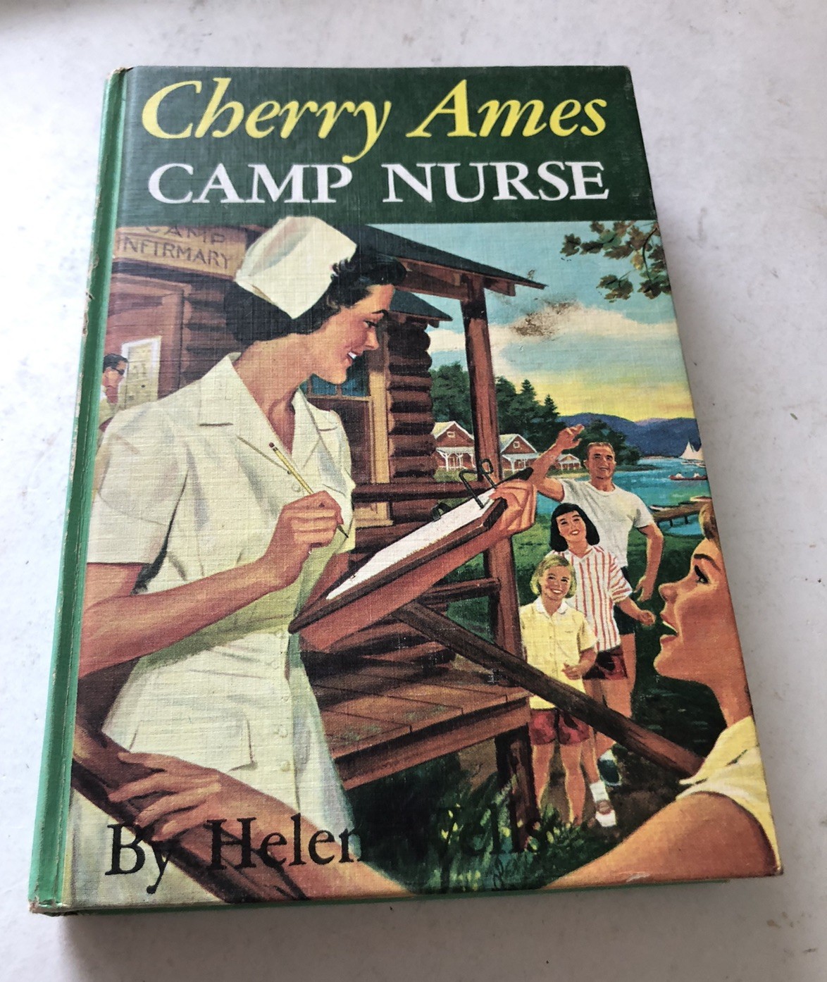 Vtg. 1957 Cherry Ames Camp Nurse By Hellen Wells Add Back Grossest & Dunlap