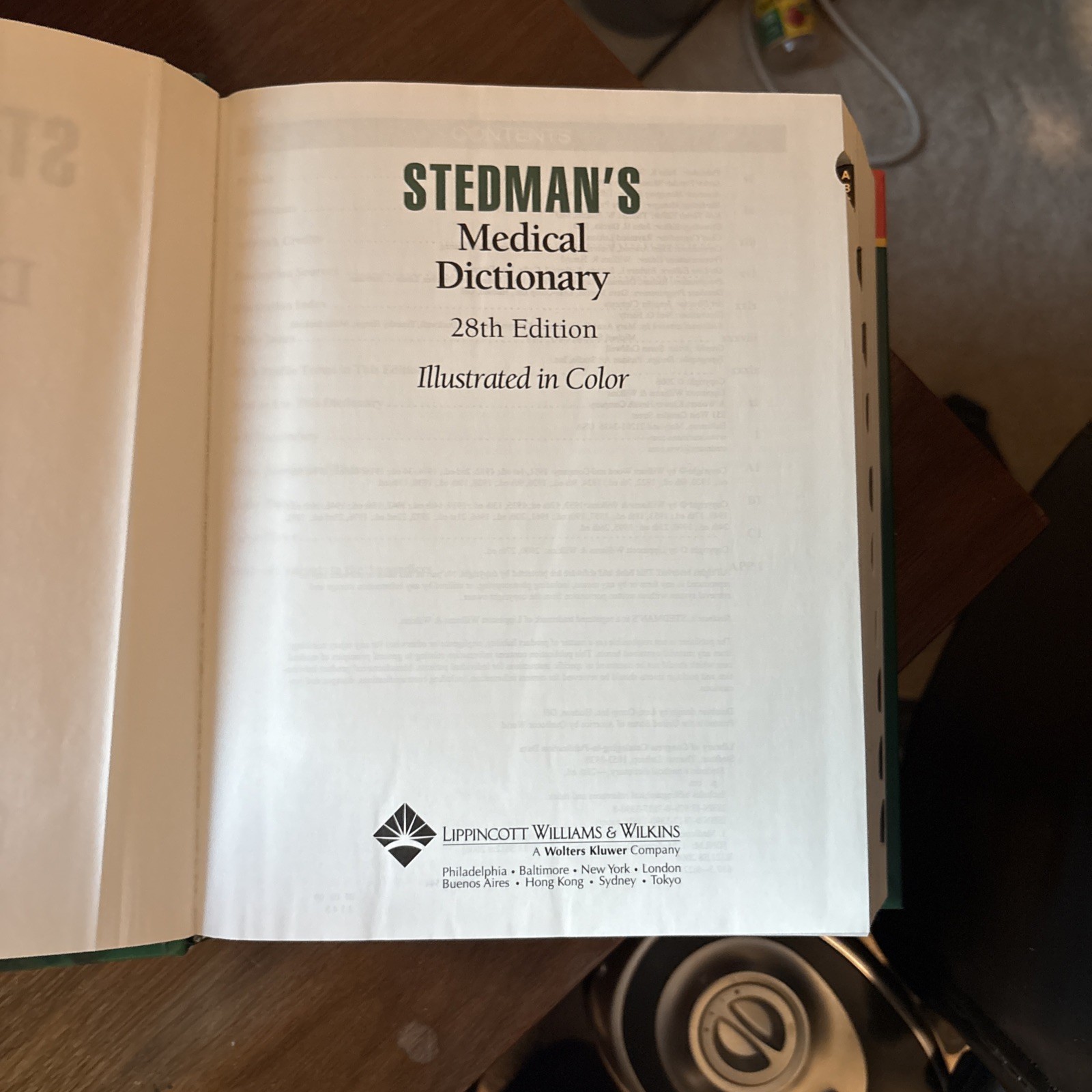Stedman&rsquo;s Medical Dictionary 28th edition with CD-ROM 100 OZ. Color