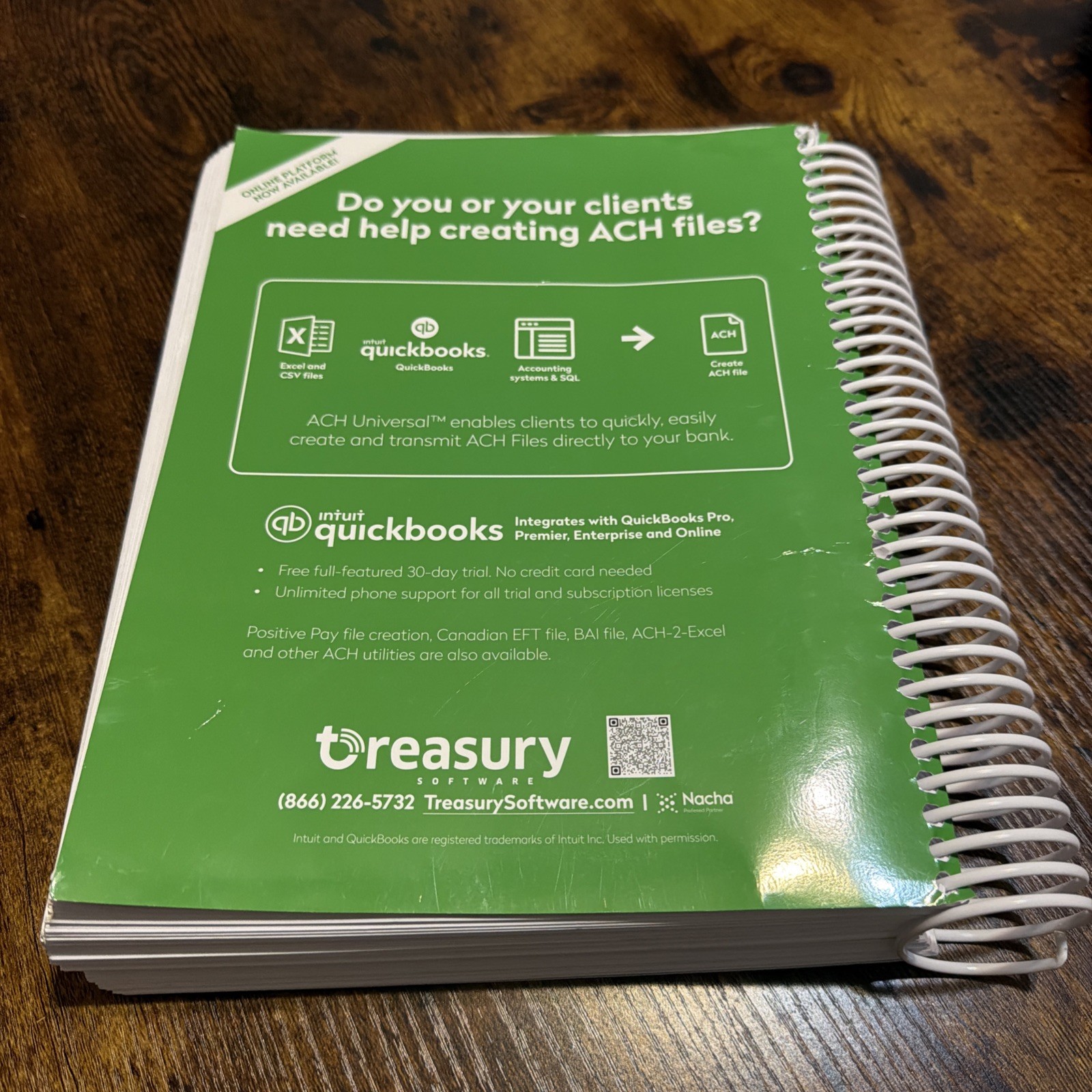2026 Nacha Operating Rules & Guidelines – Spiral Bound wespay Like New Condition