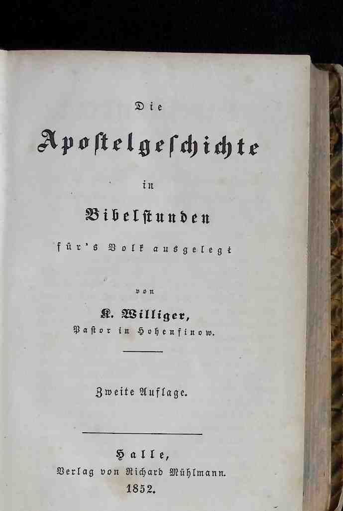 Bibelstunden: Auslegung der heiligen Schrift für&rsquo;s Volk – Dritter Band: Die Apos