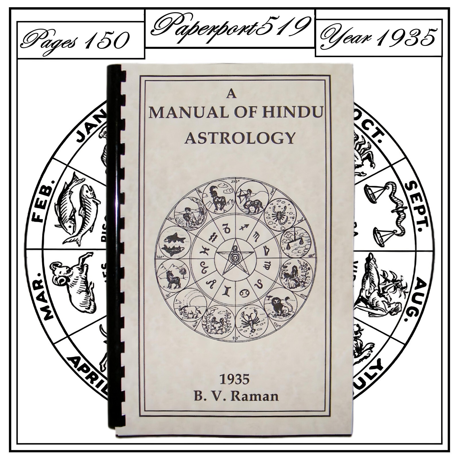 1935 A Manual Of Hindu Astrology 150 Pages
