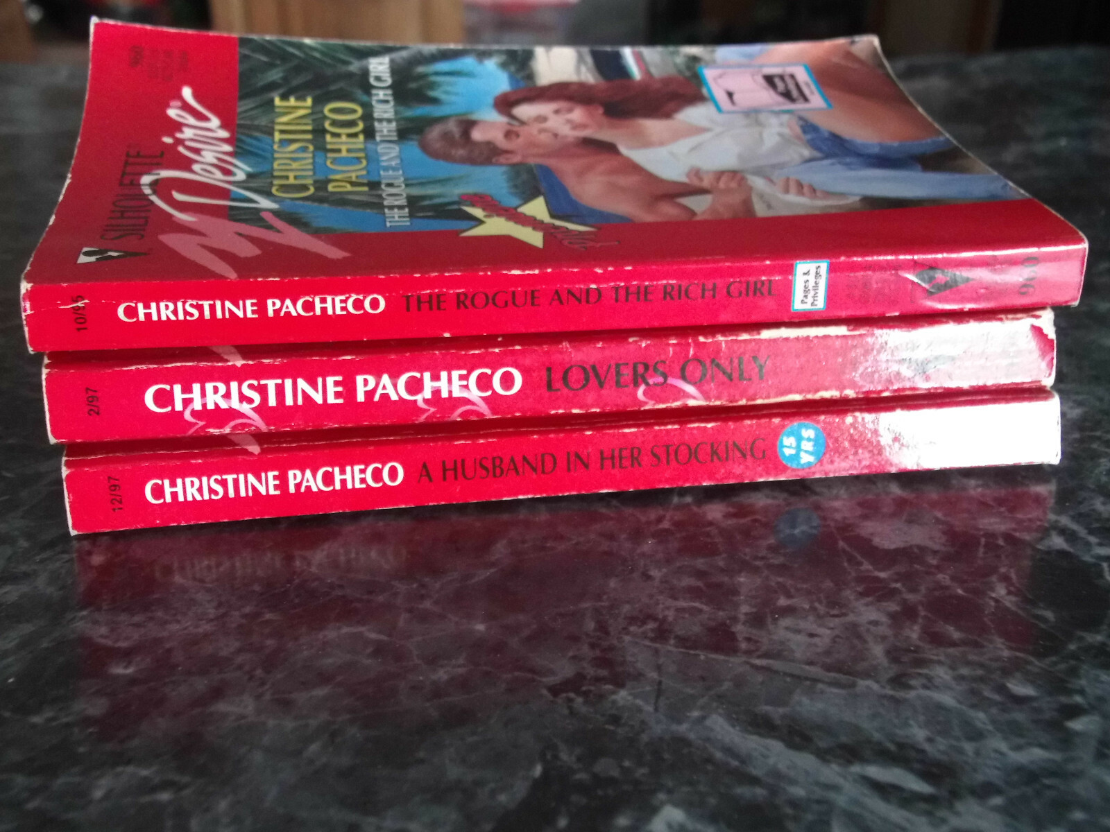 Silhouette Desire Christine Pacheco lot of 3 Contemporary Romance Paperbacks