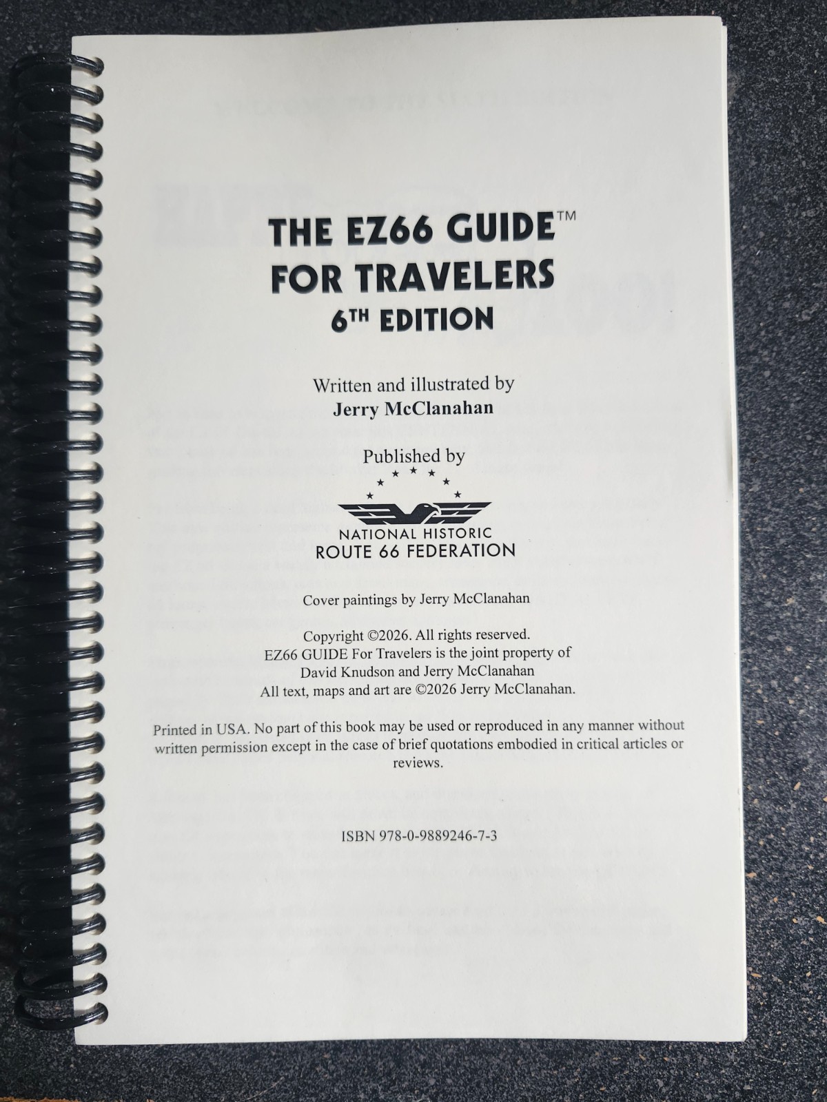 NEW Route 66 EZ 66 GUIDE FOR TRAVELERS 6th EDITION By Author Jerry Mcclanahan