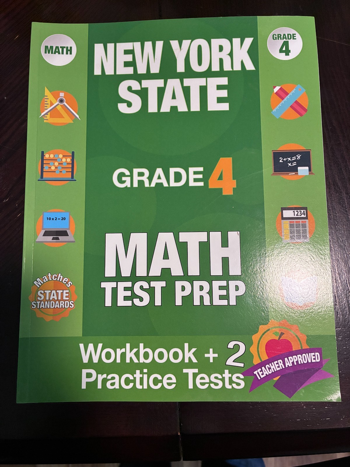 New York State Grade 4 Math Test Prep by Origins Publications (2018, Trade…