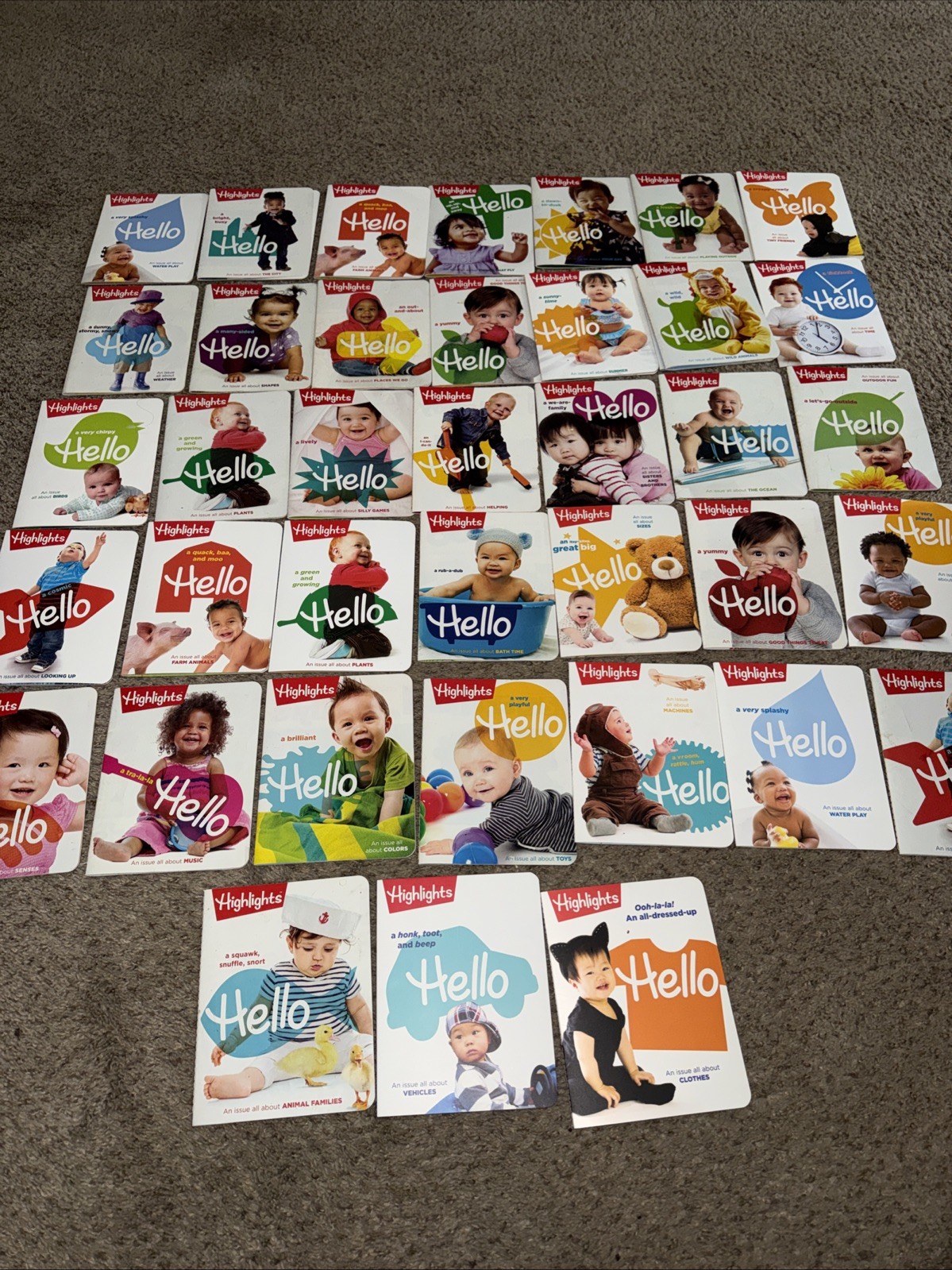 Highlights Hello Magazine Baby Toddler Preschool Booklet Lot Of 38