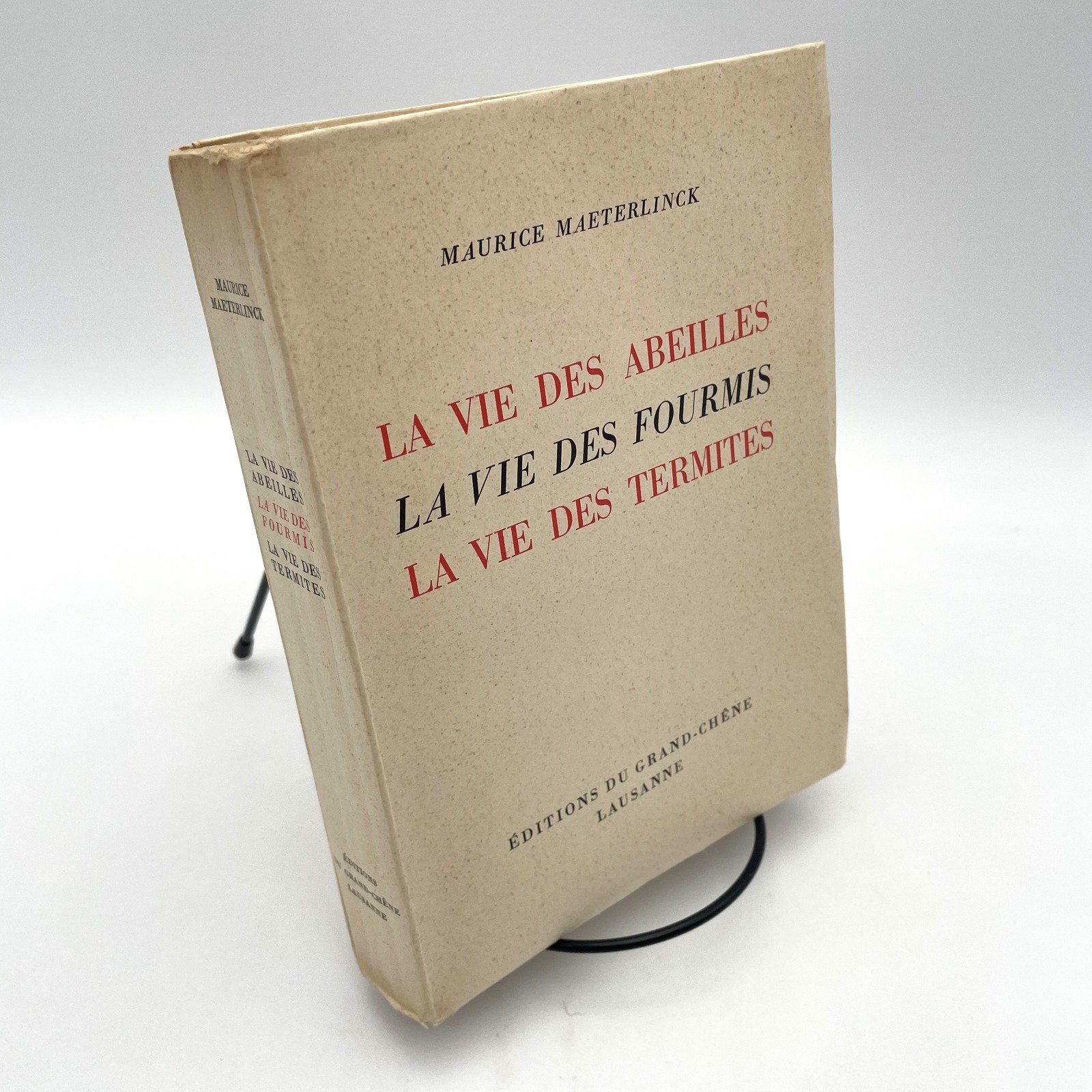 La Vie Des Abeilles, Fourmis & Termites by Maurice Maeterlinck 1947 Vellum Uncut
