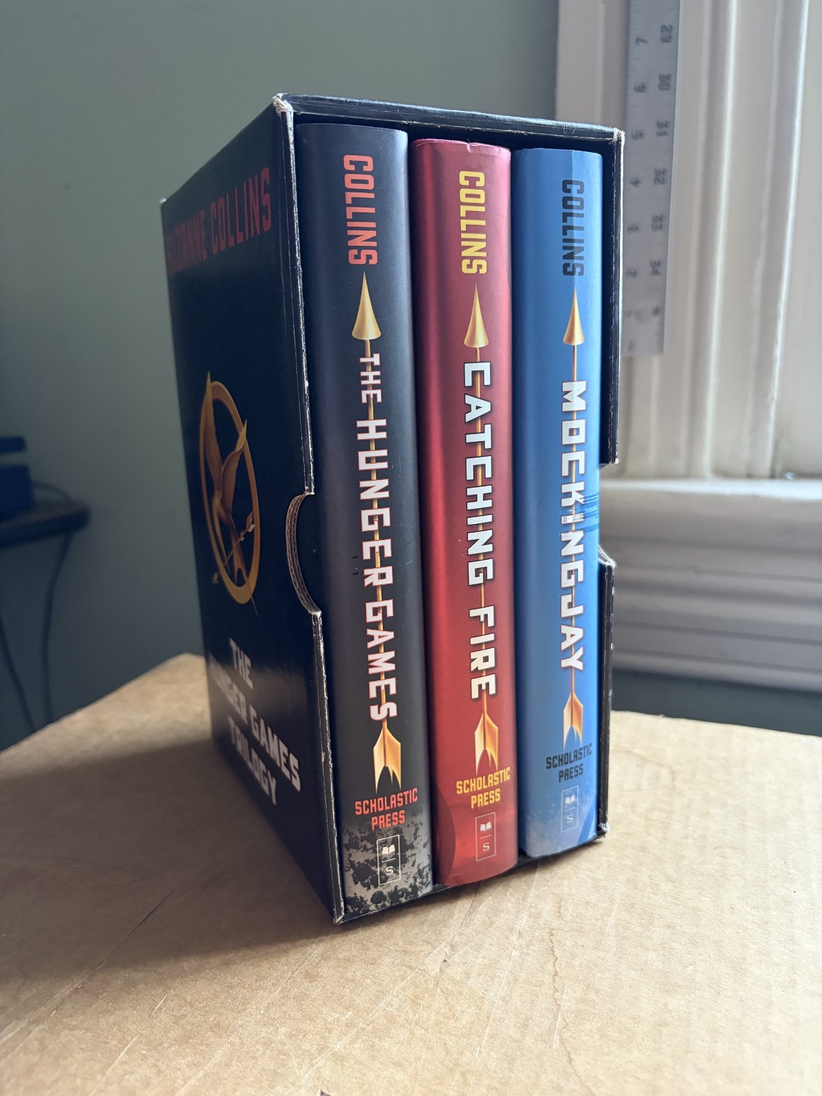 2009 boxed 3 set The Hunger Games Trilogy SUZANNE COLLINS 1st ed 10th printing