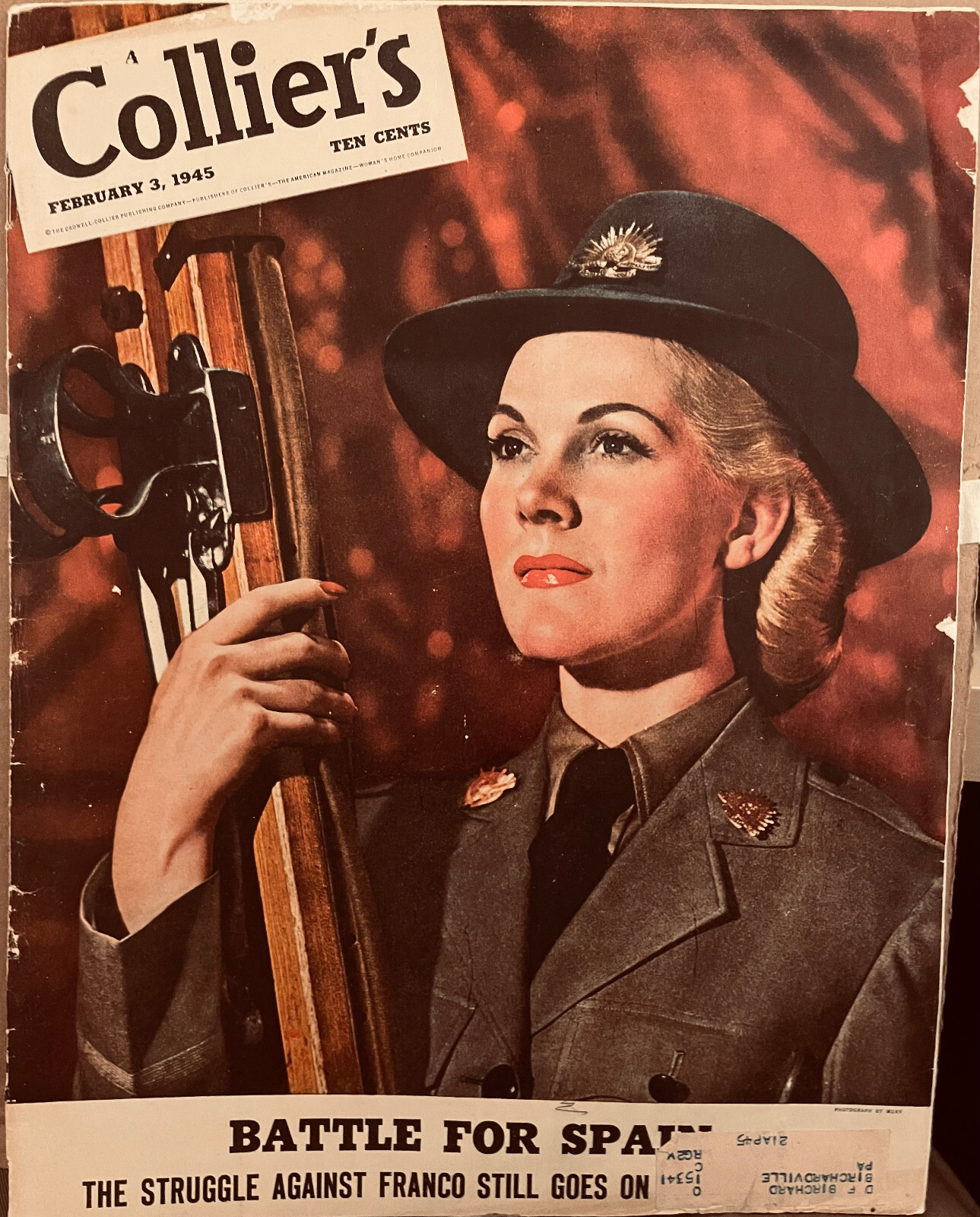 COLLIER&rsquo;S MAGAZINE 3 FEBRUARY 1945 WWII WAR NEWS FICTION GENERAL INTEREST