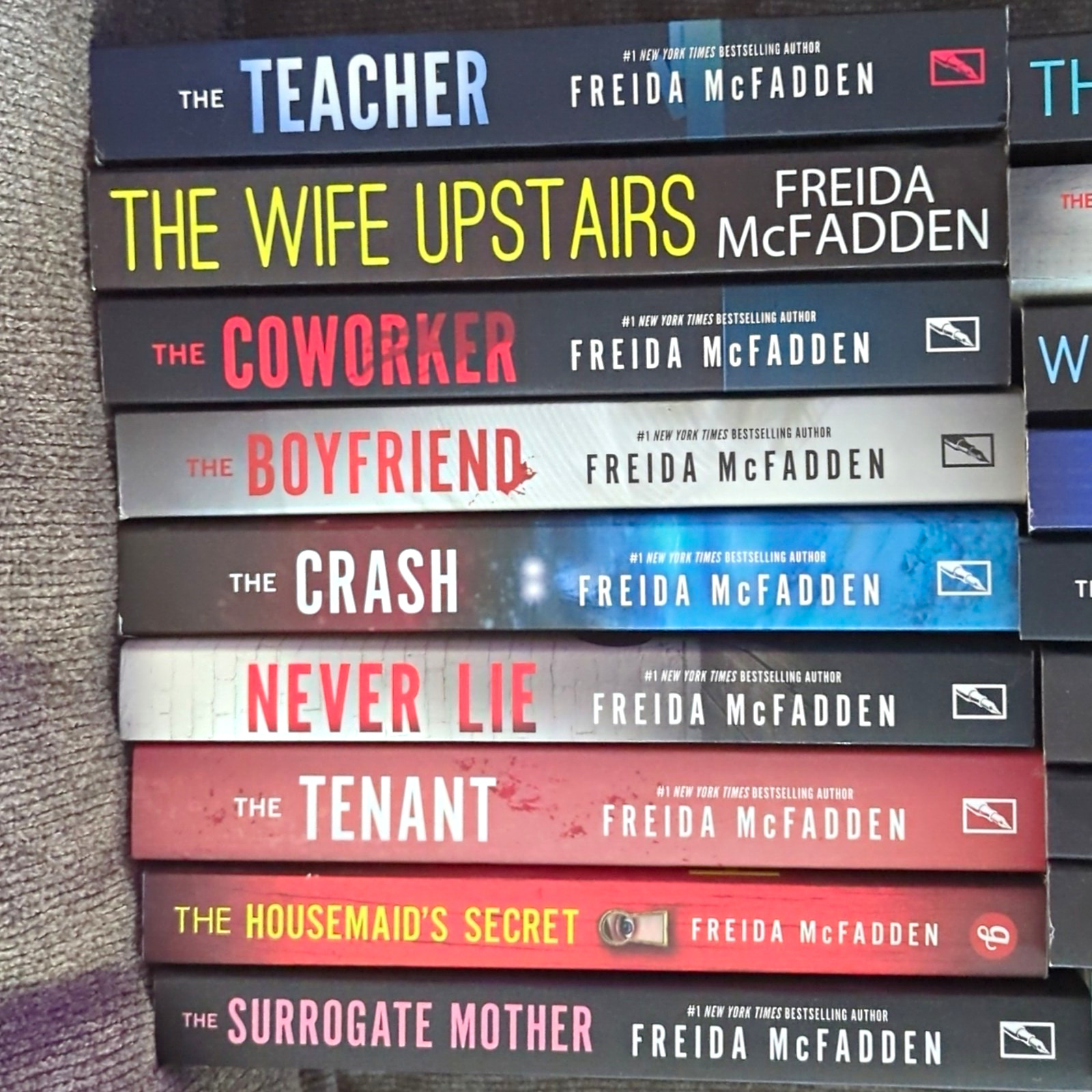 Freida McFadden Paperback Book Lot Multiple Titles Adult Thriller Fiction