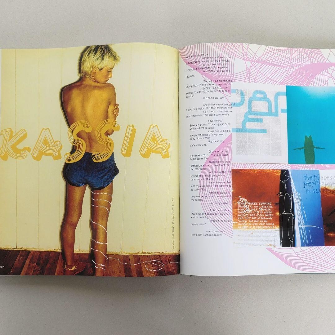 David Carson Graphic Design Collection Book 2003 480 pages From Japan used