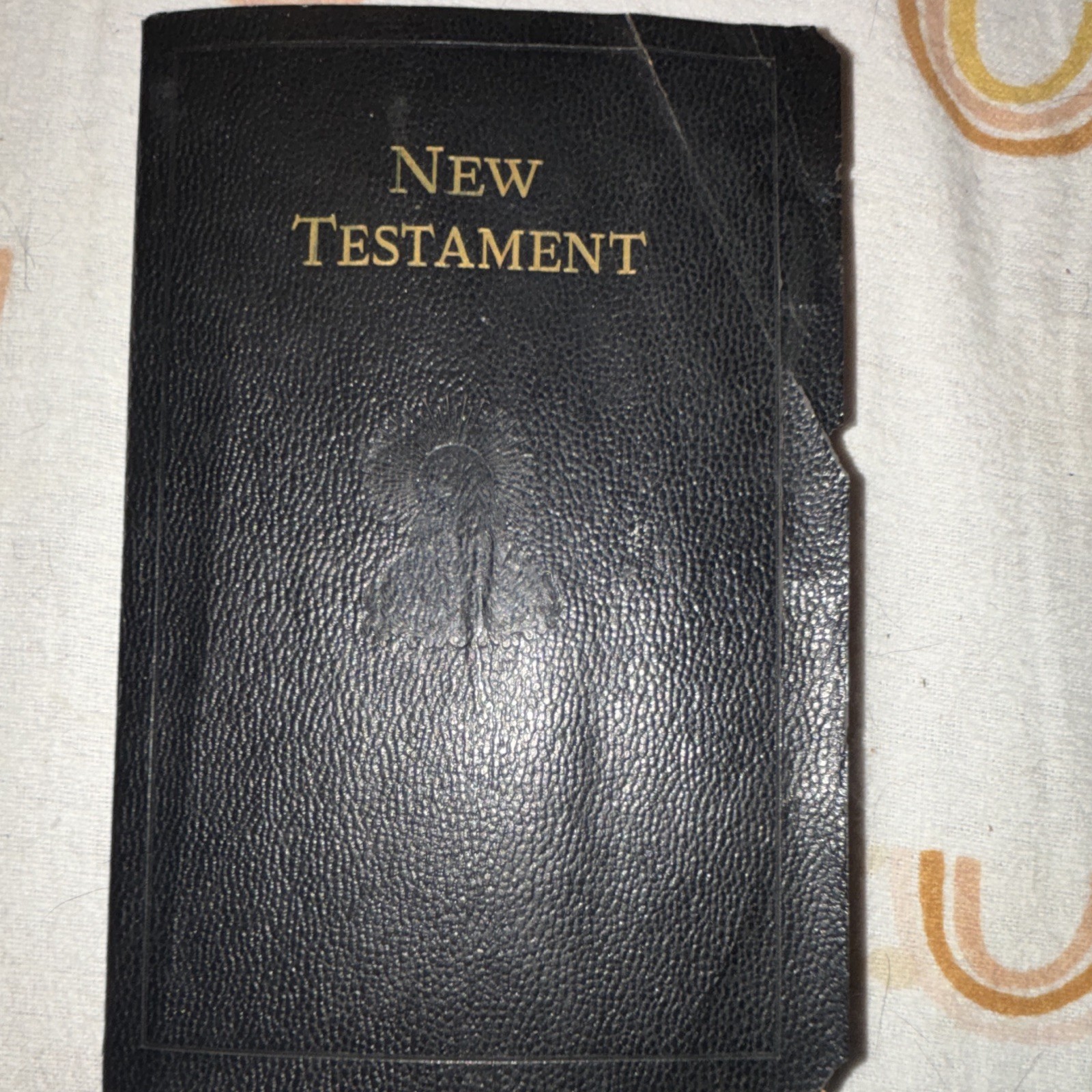 New Testament Self-Pronouncing Edition Hardcover, Inscribed (Good)