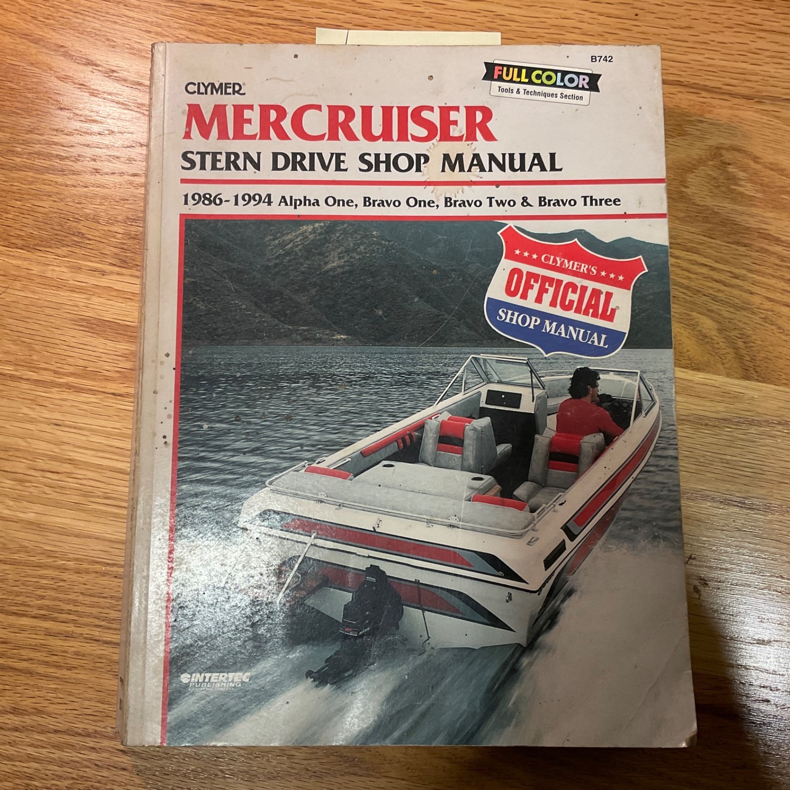 Mercruiser 1986-1994 STERN DRIVE SERVICE SHOP REPAIR MANUAL MARINE ENGINE, B742