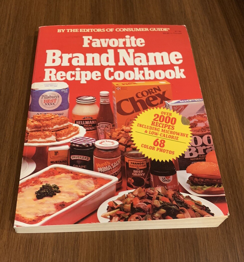 Favorite Brand Name Recipe Cookbook Vintage 1981 paperback 334 Pages