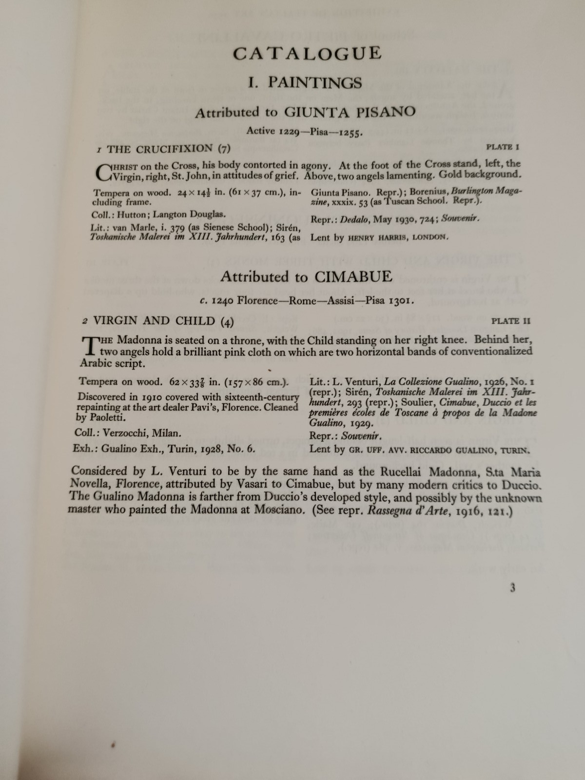Antiquarian Folio Book Catalogue of the Exhibition of Italian Art 1930. Text