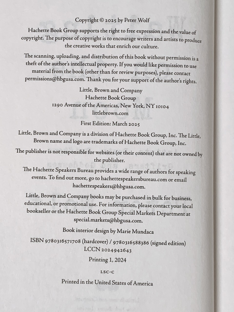 Waiting on the Moon: A Memoir by Peter Wolf – First Edition – LIKE NEW