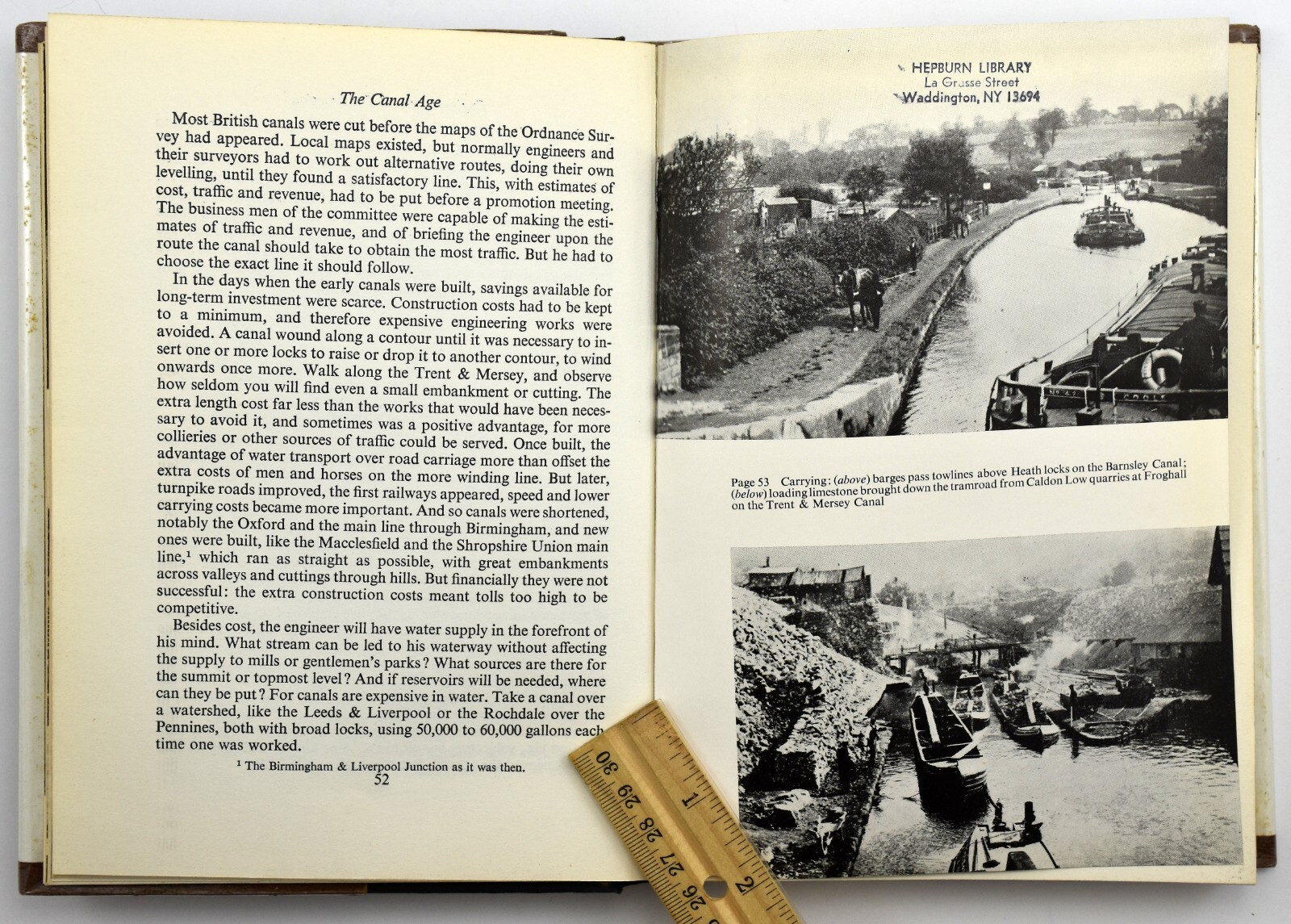 The Canal Age by Charles Hadfield – HC/DJ 1969 Ex-Library Hepburn Library