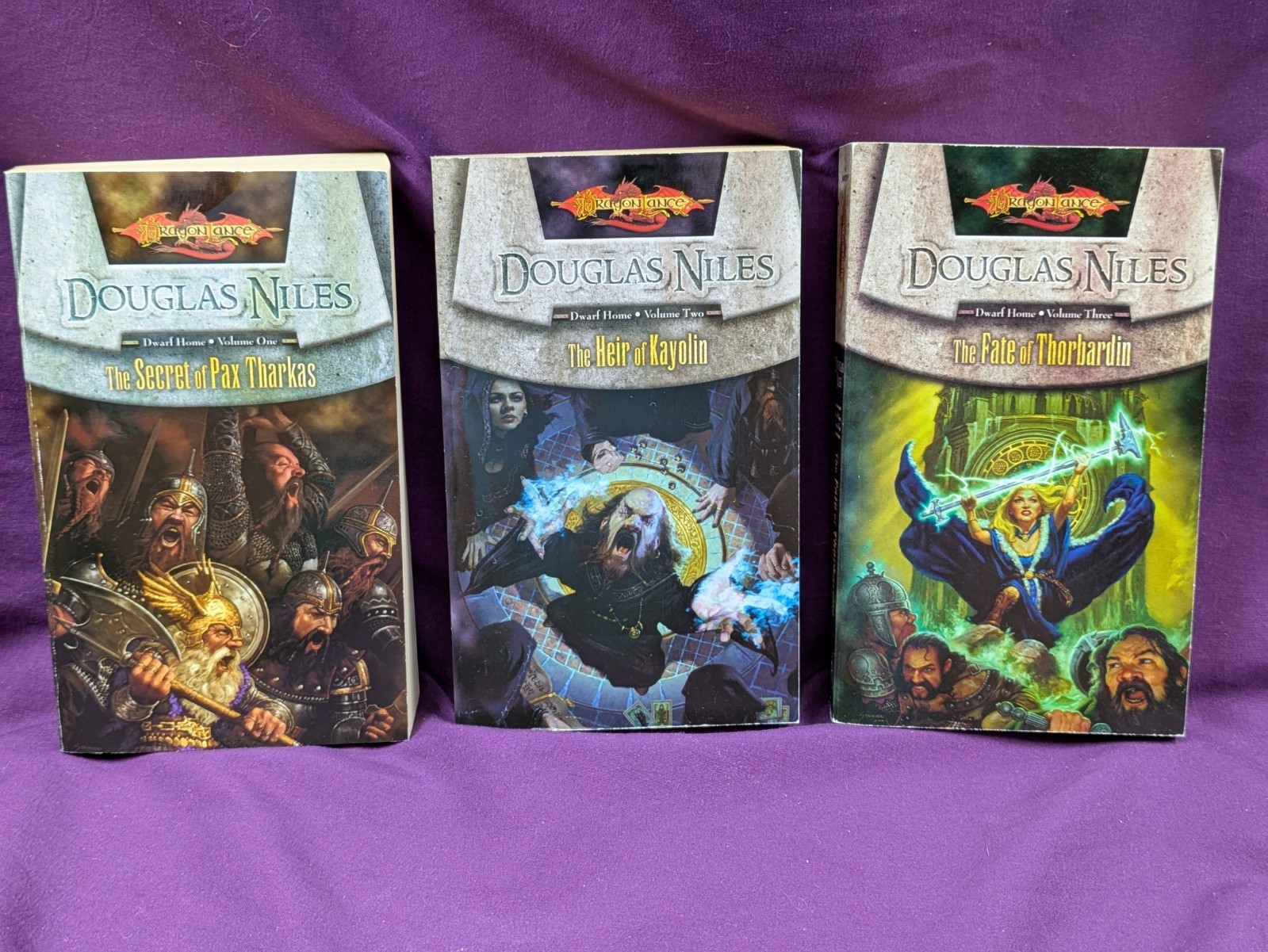 Dragonlance Dwarf Home Trilogy Douglas Niles Paperback First Prints