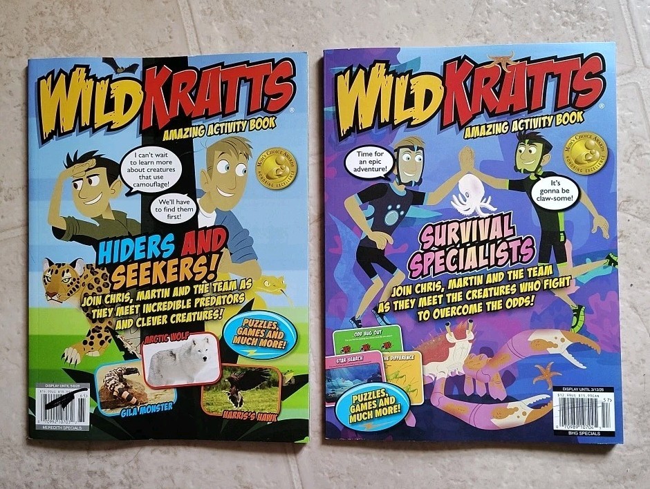 Wild Kratts Kids Magazine 2026 ~ Suevival Specialists ~ Puzzles ~ Activity Book