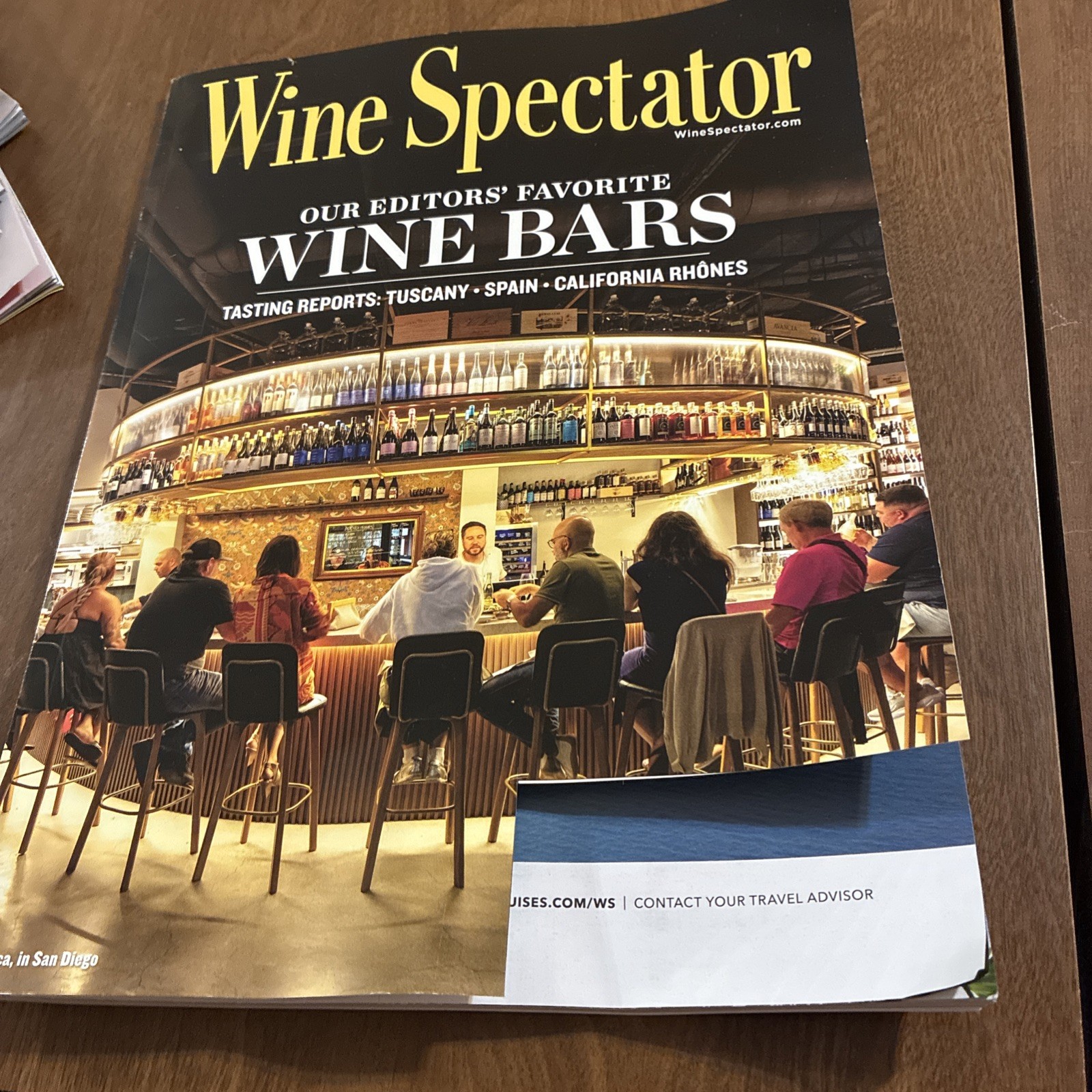 Wine Spectator Magazine October 15 & 31 2025 Issue Label Cut Out