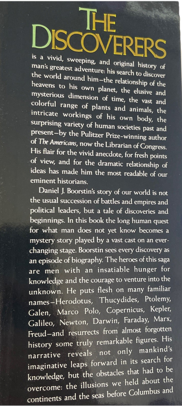 The Discoverers Daniel J. Boorstin 1983 First Edition