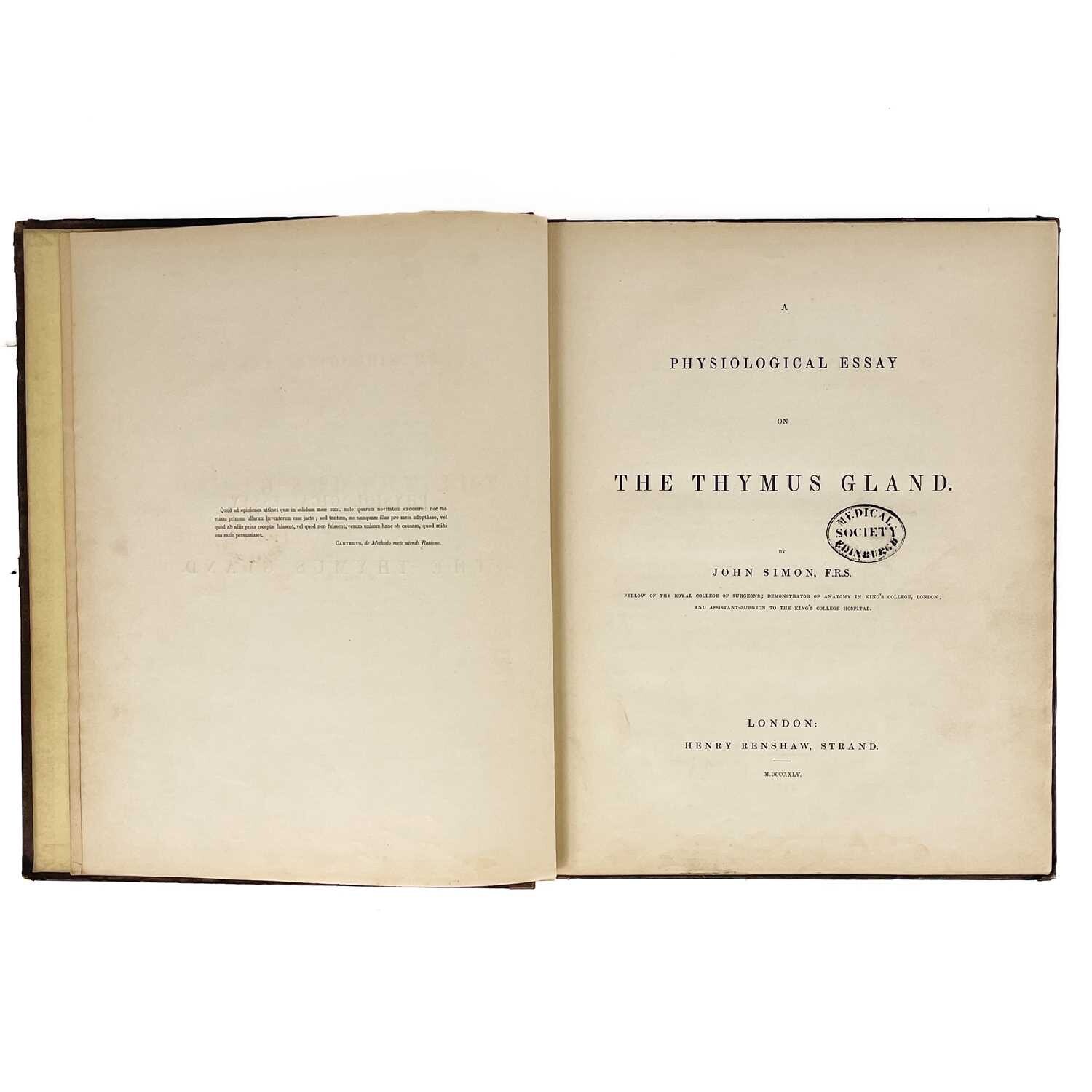 EXPERIMENTAL PATHOLOGY 1845 GLANDULAR STRUCTURE Lymphatic Endocrine Immunology