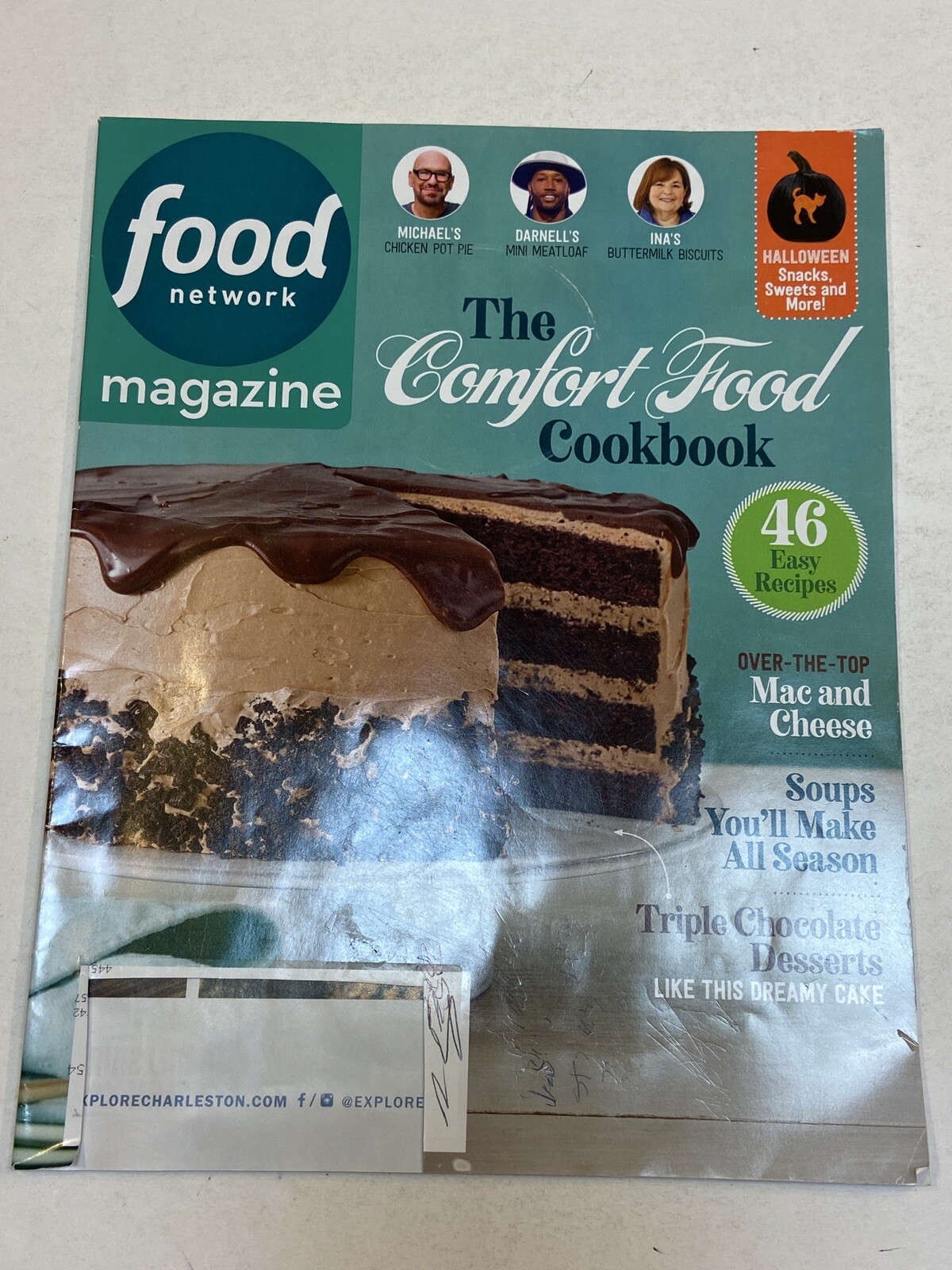 Food Network Magazine Oct 2023 Confort Food Cookbook Soups Mac Cheese Dream Cake