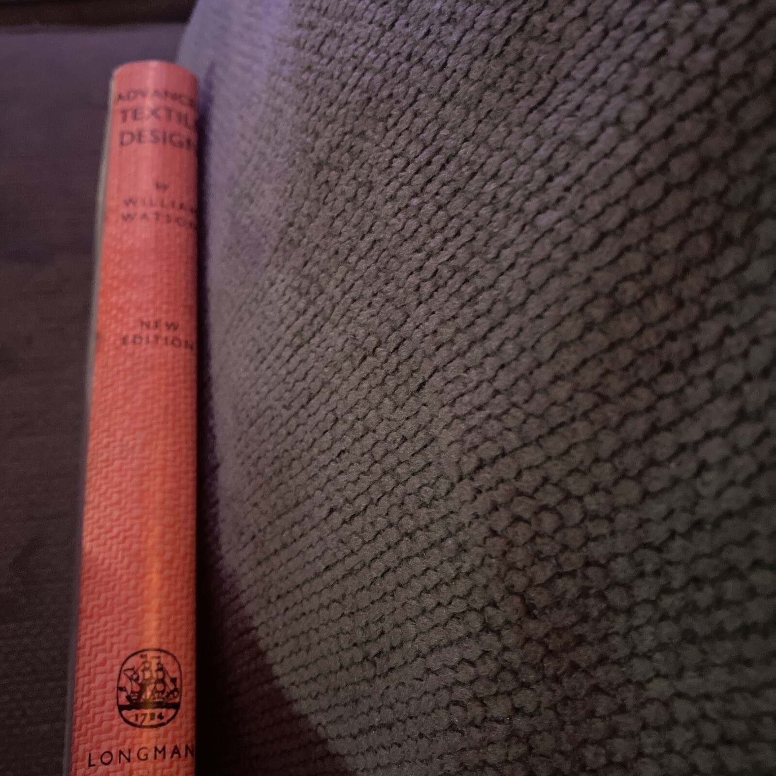 Advanced Textile Design by Watson, William New Edition VTG 1955