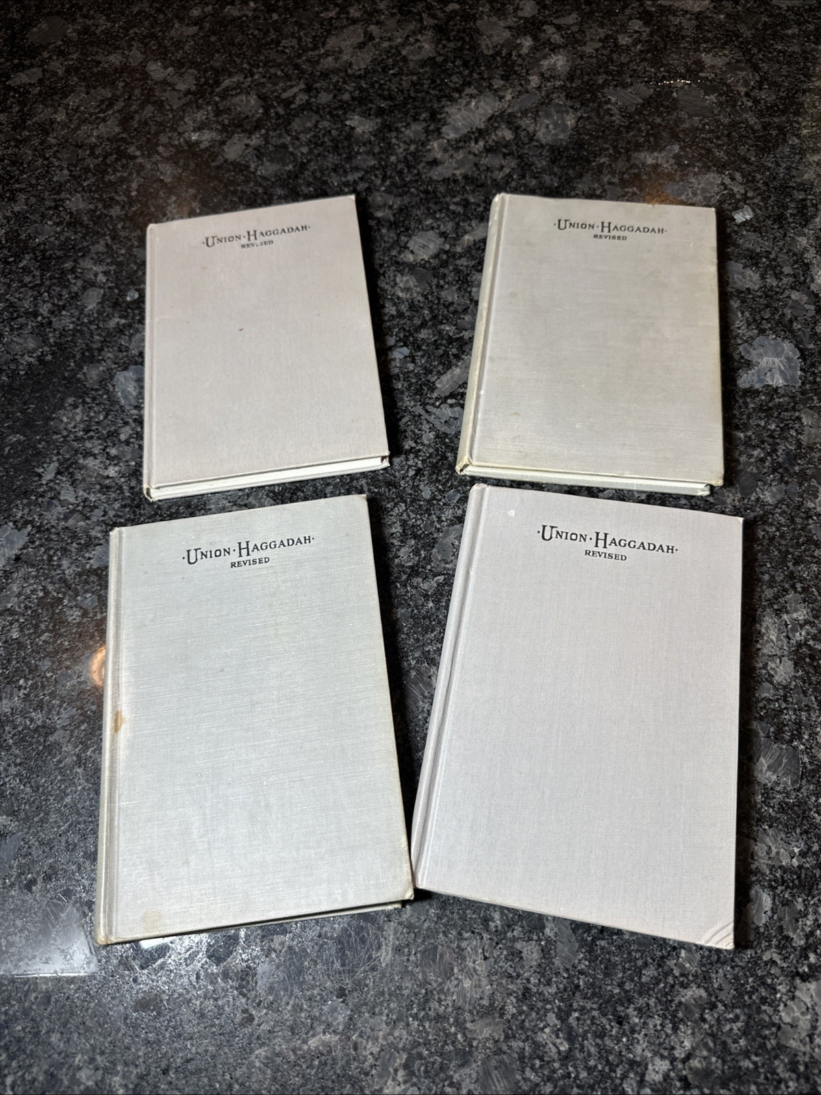 Lot of 4 Union Haggadah Rev Book Home Service Passover Hebrew English Seder 1923