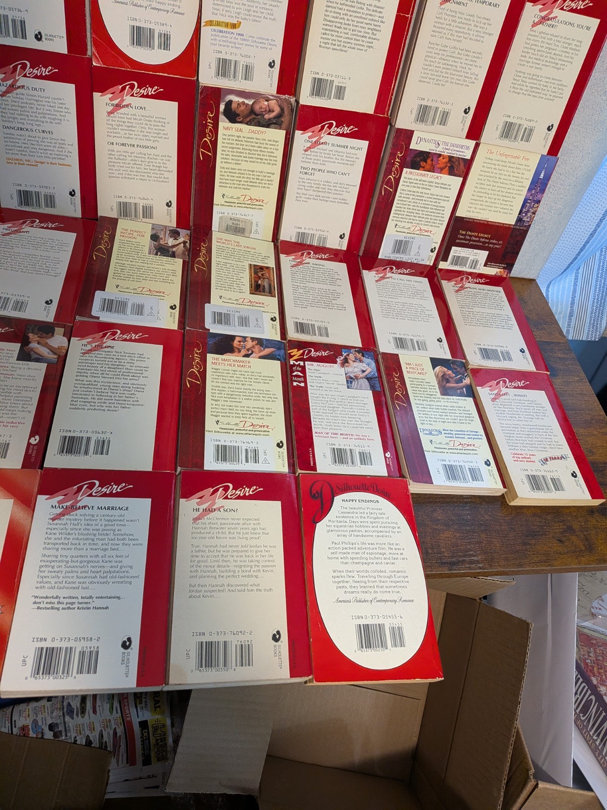 Romance Books: Silhouette Desire Huge Book Lot Of 85 Paperbacks Various Authors