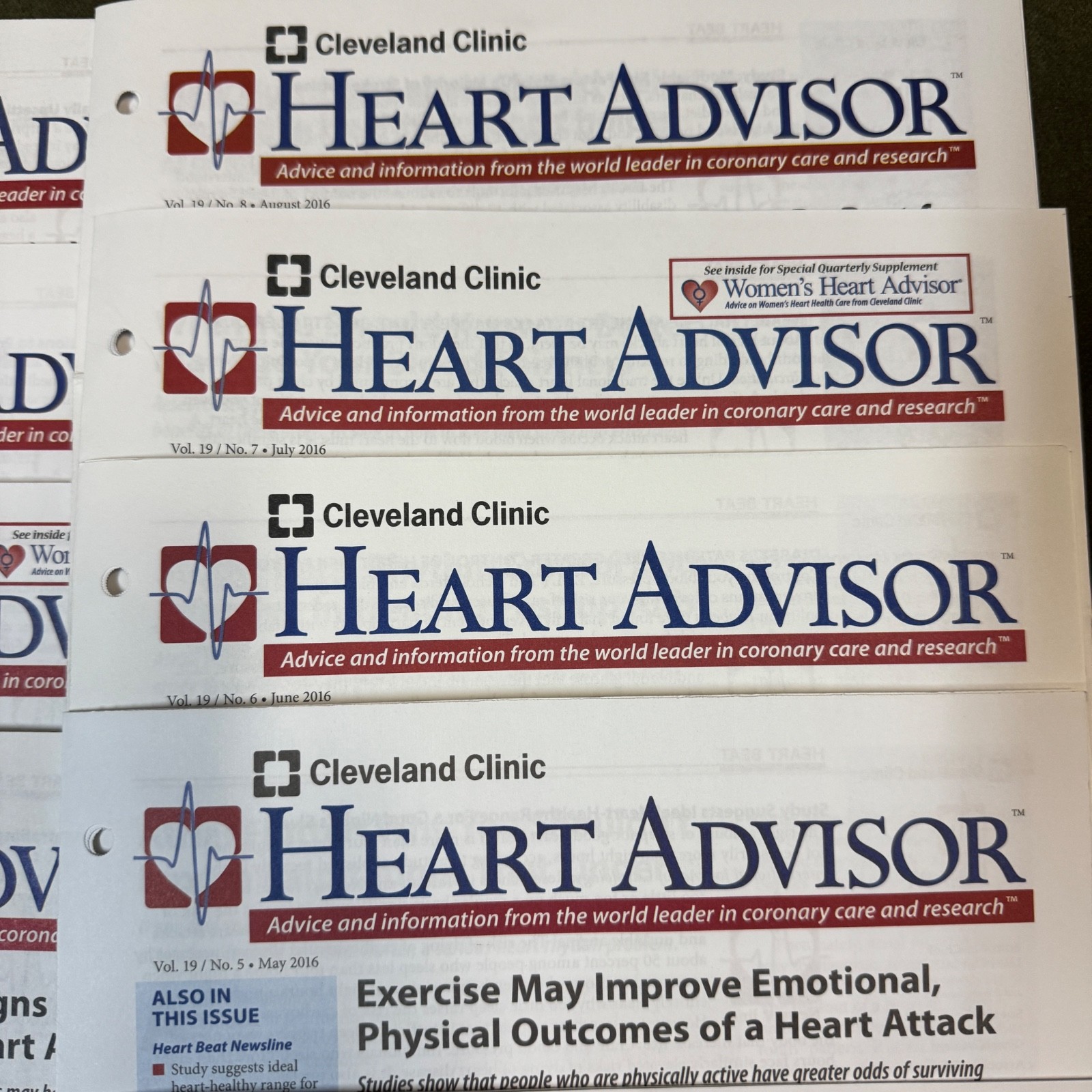 CLEVELAND CLINIC HEART ADVISOR X 24 – Vol 17 x 2,Vol 18 x 3,Vol 19 x 10,Vol 20×9