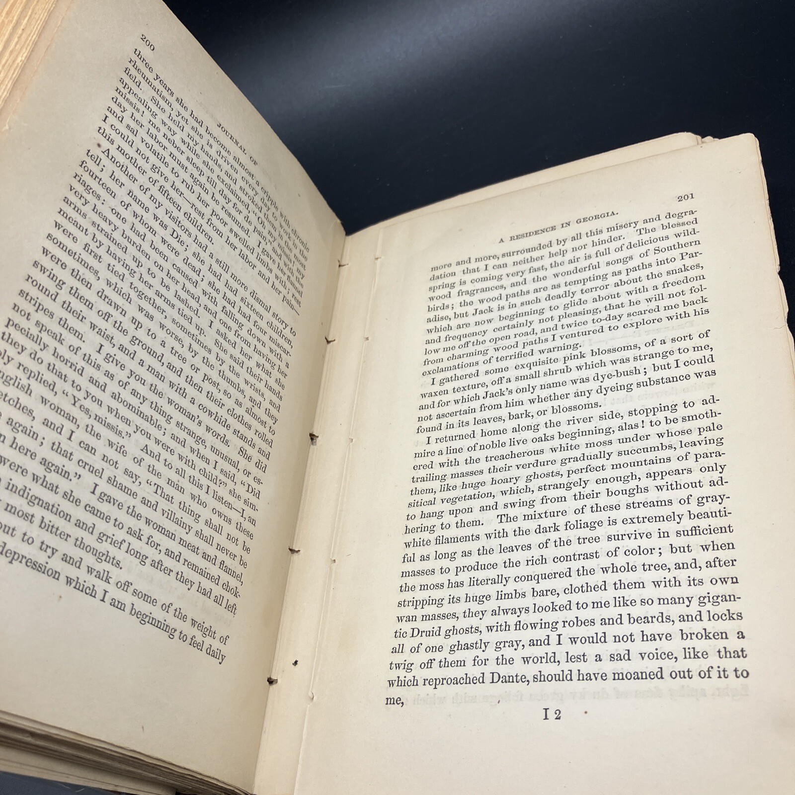 Journal of a Residence On a Georgian Plantation In 1838-39 1st Ed 1863 Slavery