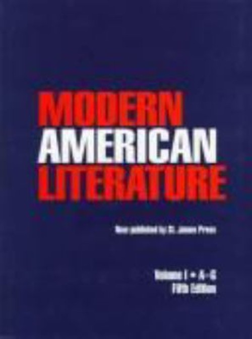 Modern American Literature Hardcover Gale Group