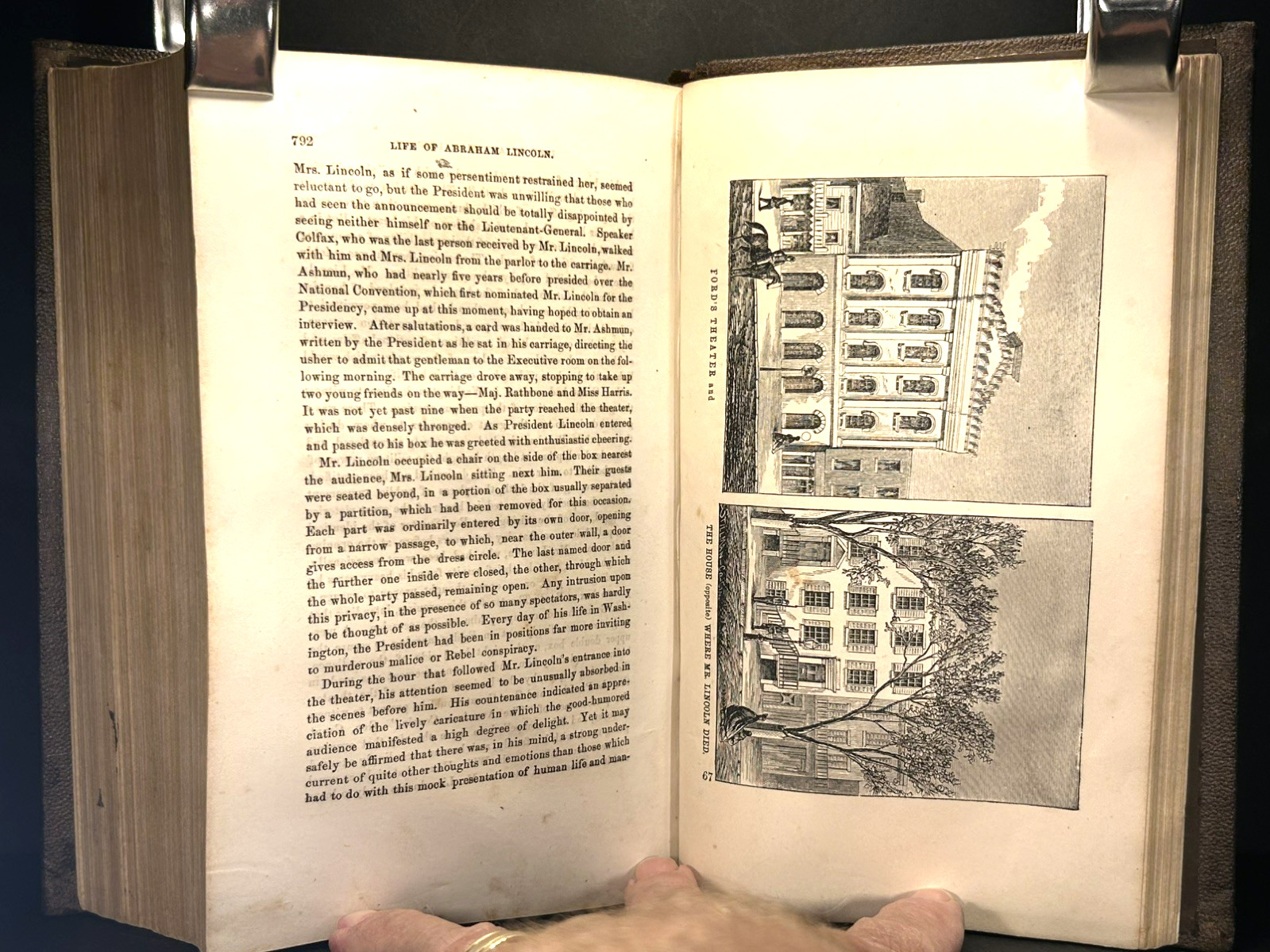 ABRAHAM LINCOLN by Barrett HISTORY Americana CIVIL WAR Slavery ILLUSTRATED 1865