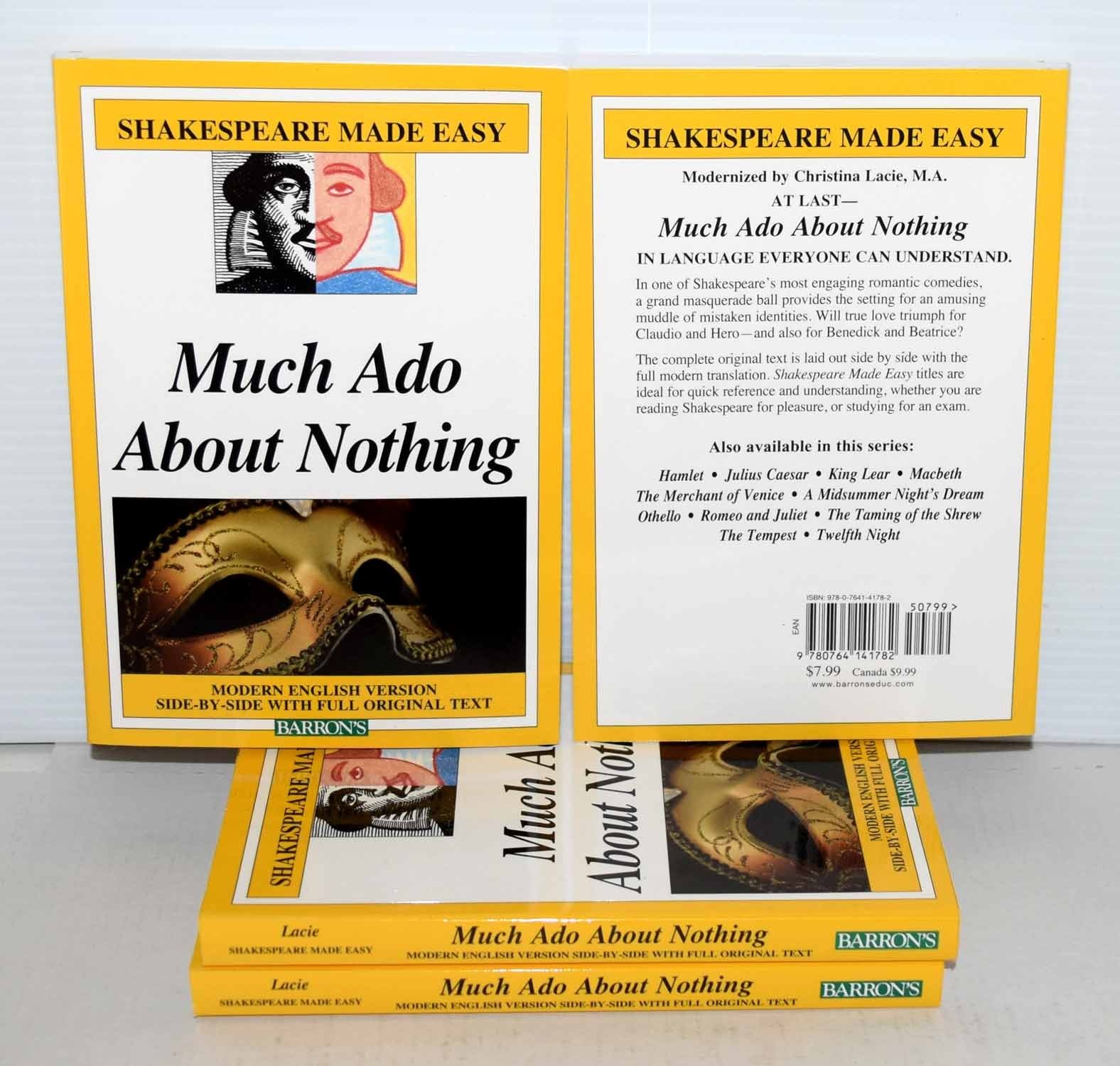Lot of 4 Copies Much Ado About Nothing Shakespeare Made Easy Brand New FREESHIP