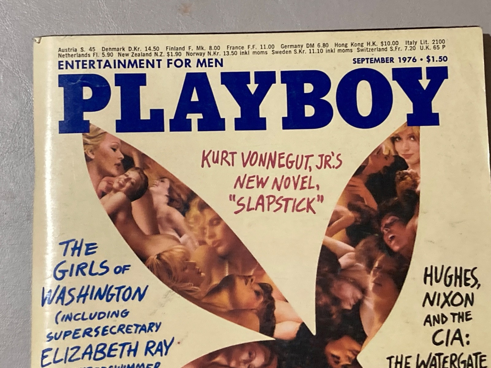Playboy Sept 1976 Cover Variant International Edition Press on T-Shirt transfer