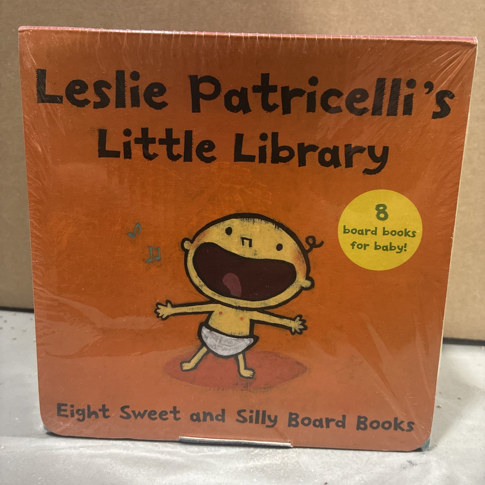 LESLIE PATRICELLI&rsquo;S LITTLE LIBRARY – 8 Board Books For Baby – NEW