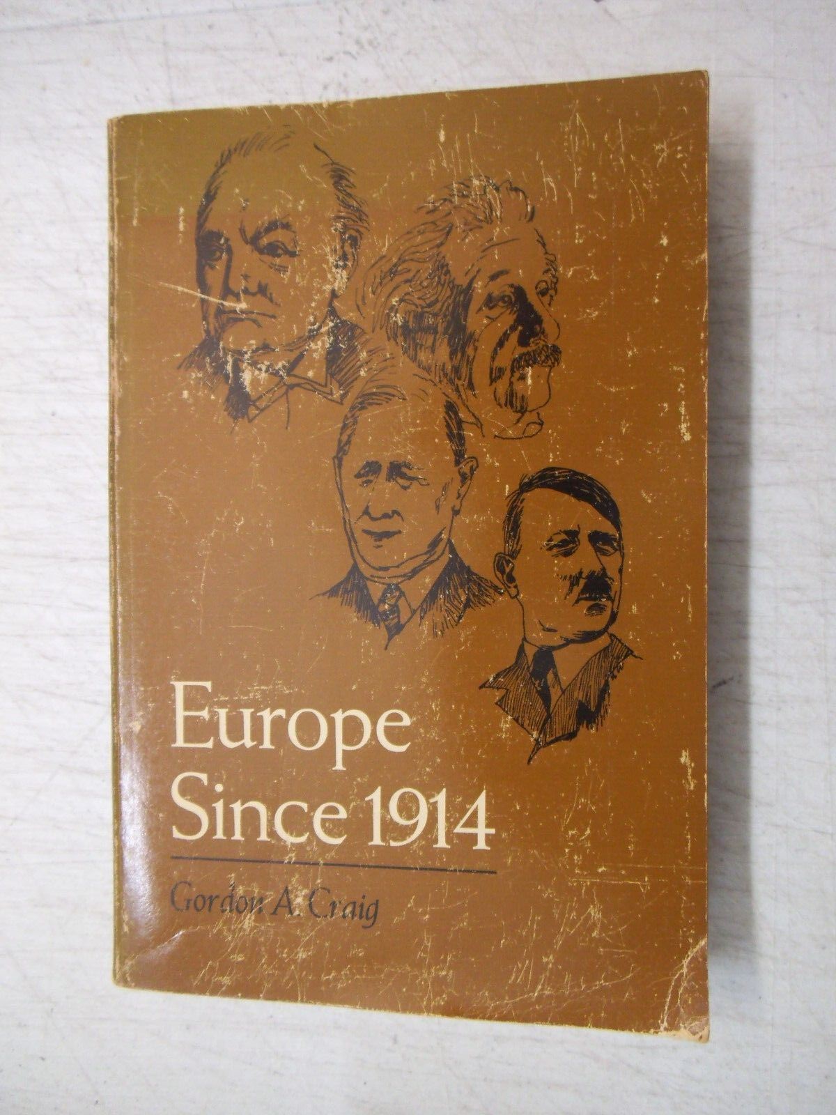 EUROPE SINCE 1914 BY GORDON A. CRAIG VINTAGE 1966 PAPERBACK HOLT RINEHART