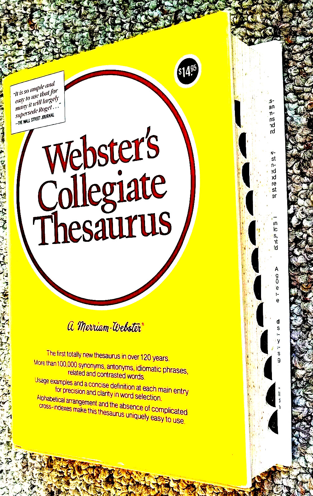Webster&rsquo;s Collegiate Thesaurus Hardcover Reference Dictionary Book