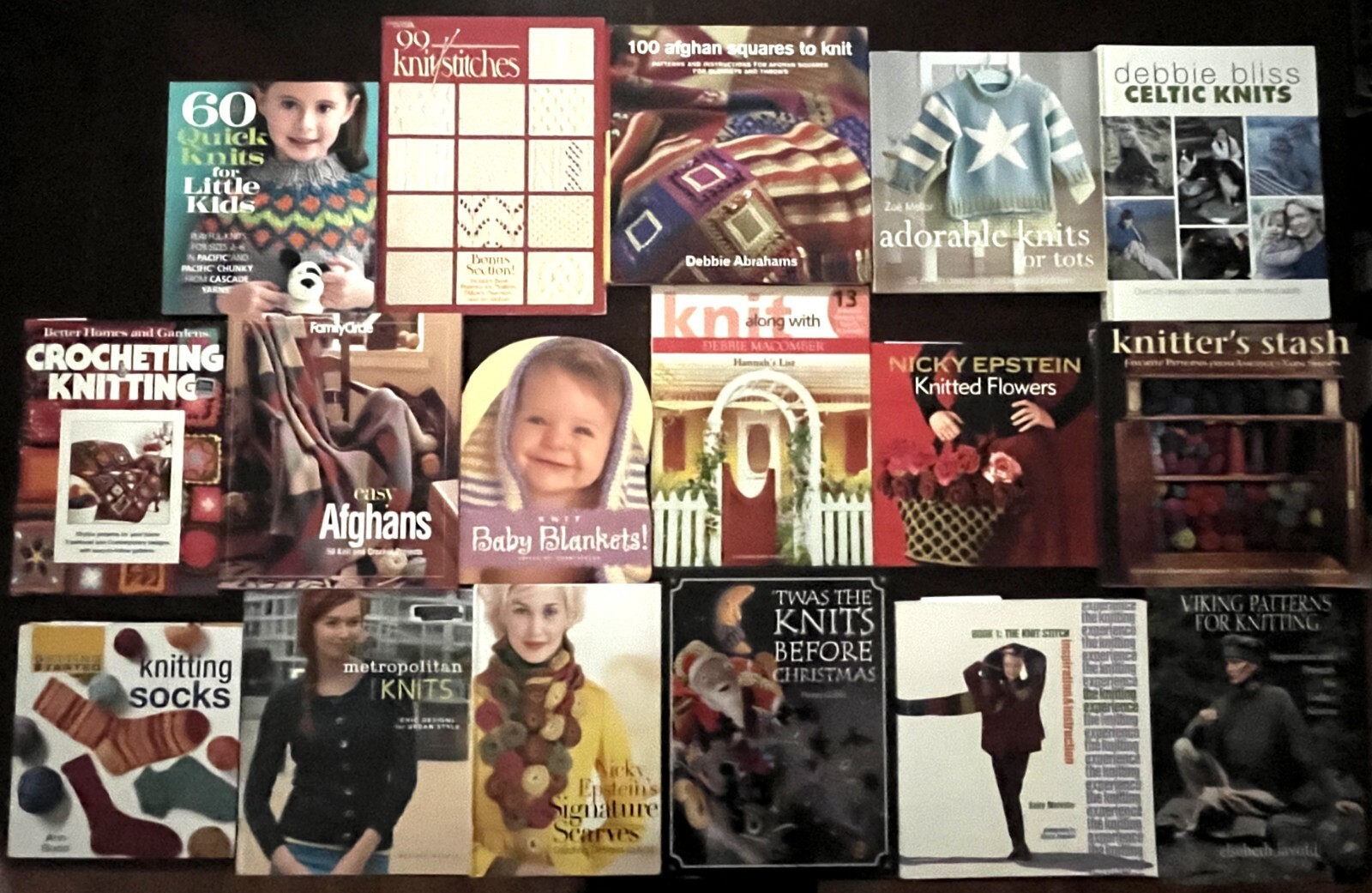 YOU PICK KNIT & CROCHET BOOKS Patterns, Tips, Instructions – Use Pull-Down Menu