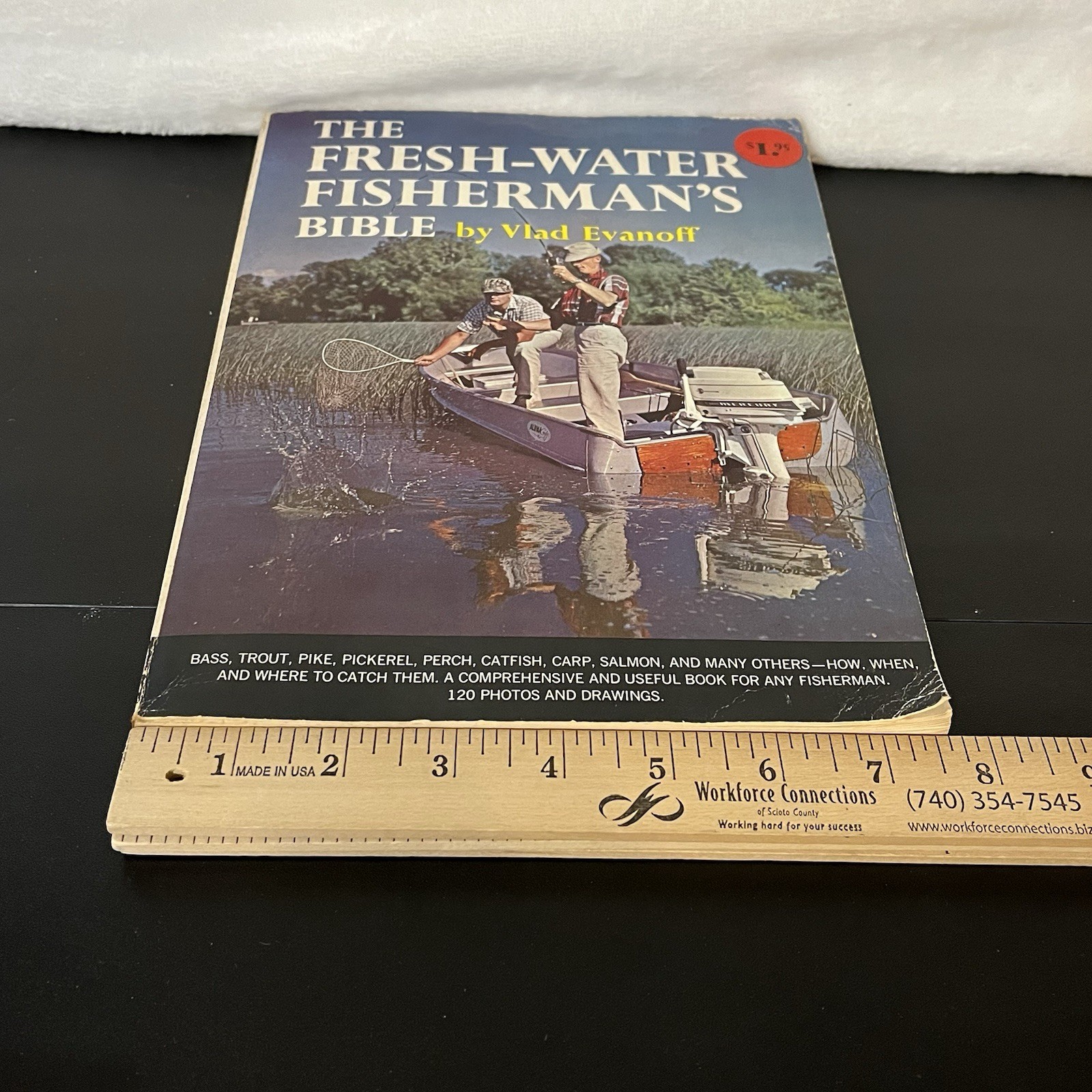Vintage 1964 The Fresh-Water Fisherman&rsquo;s Bible Book 180 Pages Vlad Evanoff
