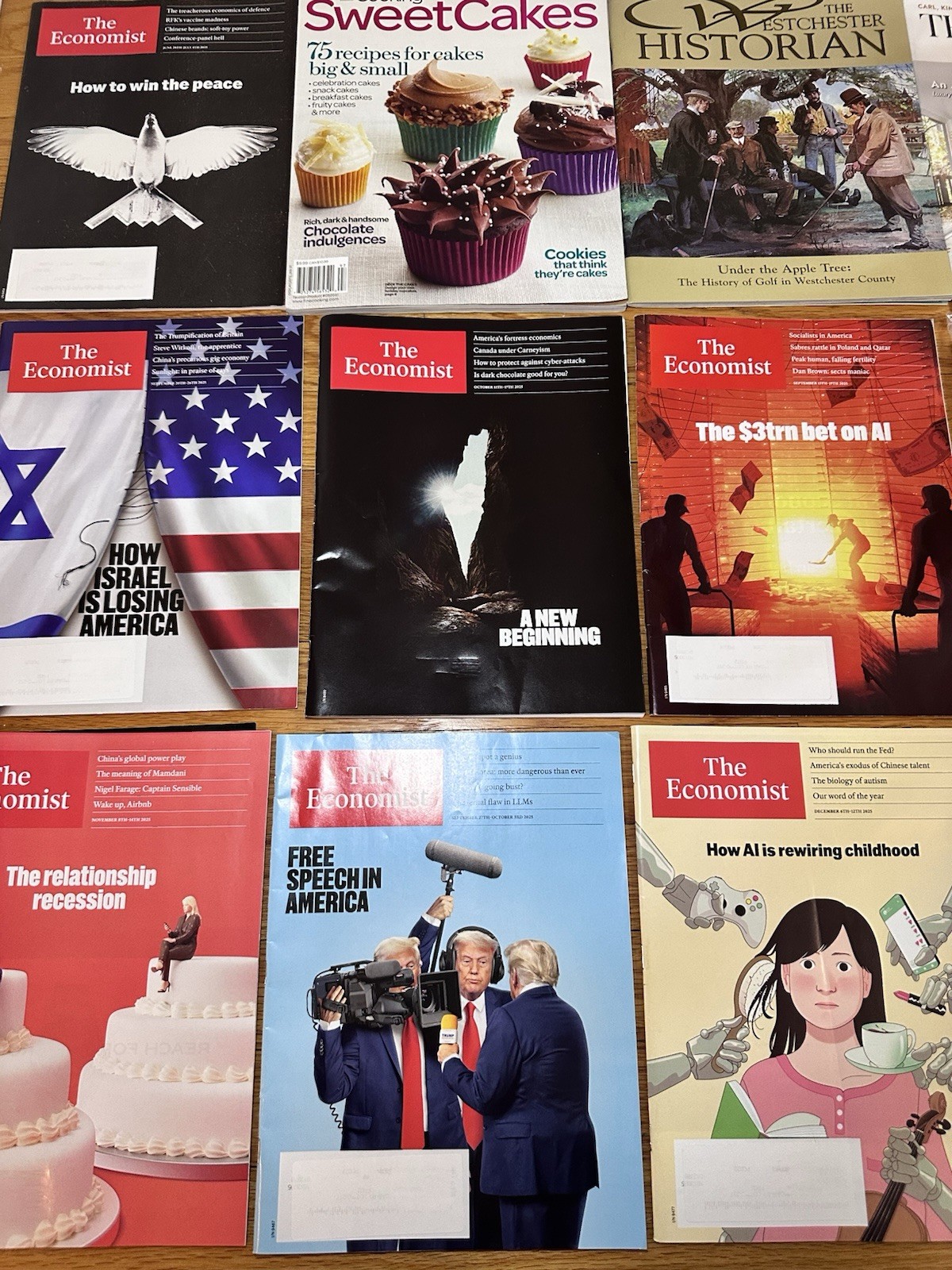 Lot Of 12 People Outside Inspire New Yorker Live Happy Magazines Vampires Recycl