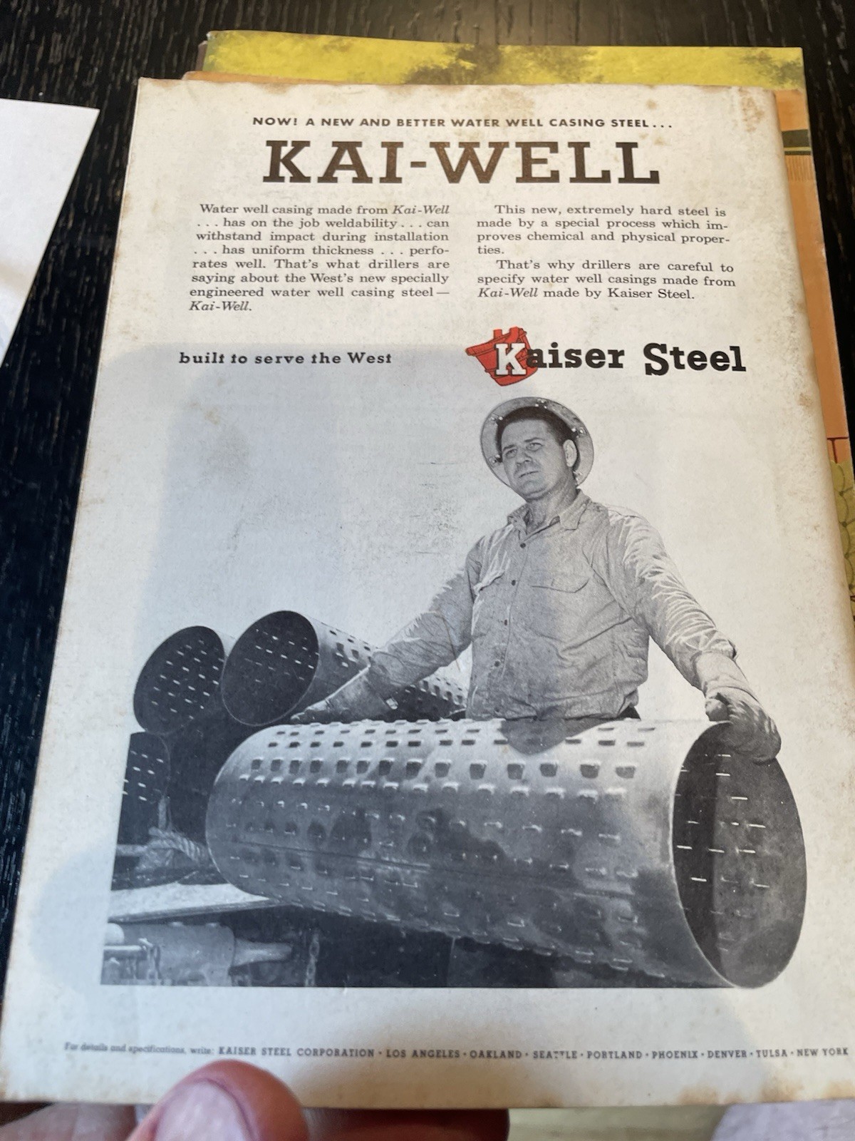 Westward-Kaiser Steel-7 of them 1953-54-55-57-56-58-61