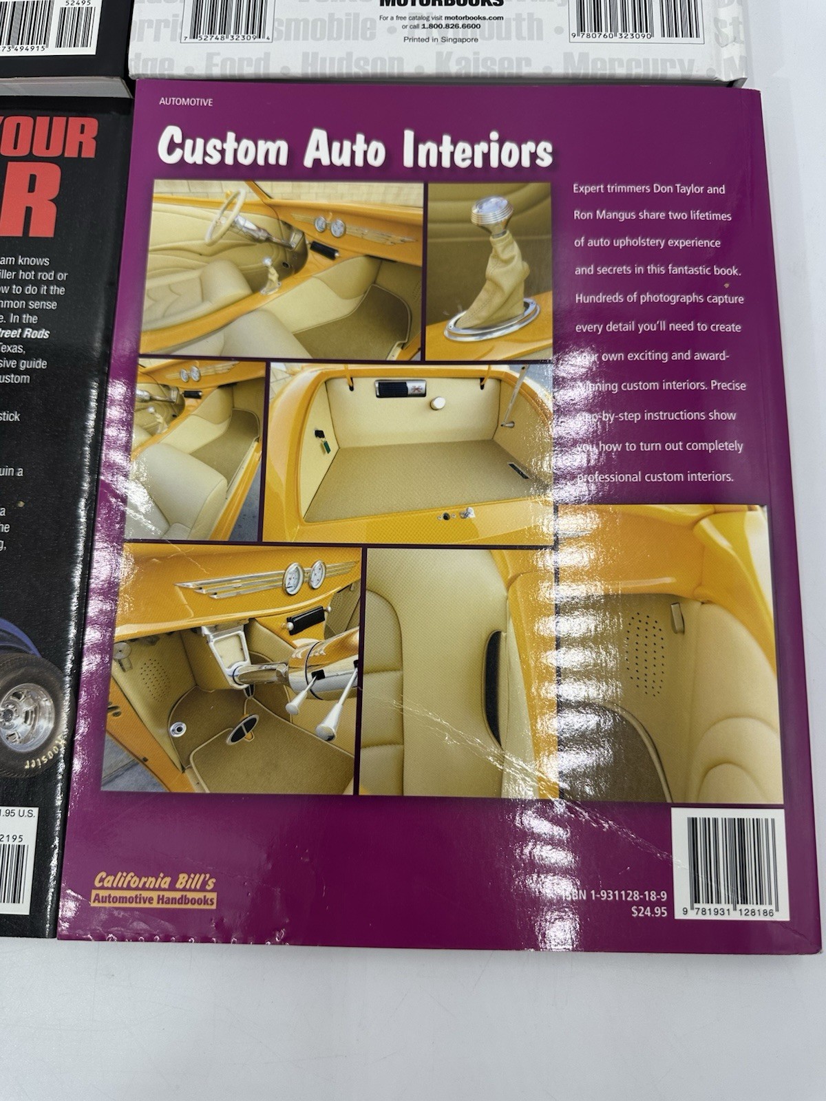 Custom Car Books Lot Of 4 Custom Interiors American Dream Cars Hot Rods Street