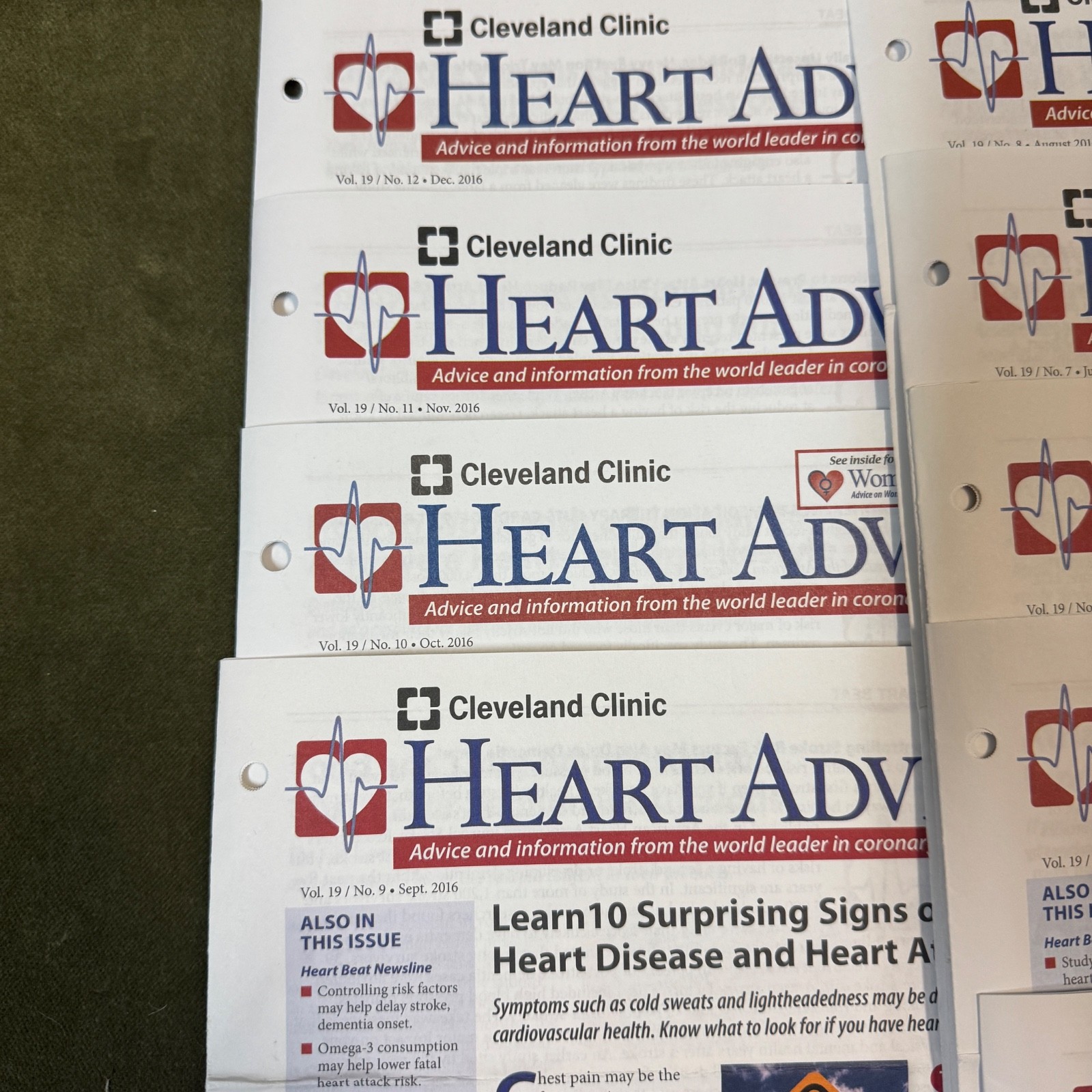 CLEVELAND CLINIC HEART ADVISOR X 24 – Vol 17 x 2,Vol 18 x 3,Vol 19 x 10,Vol 20×9