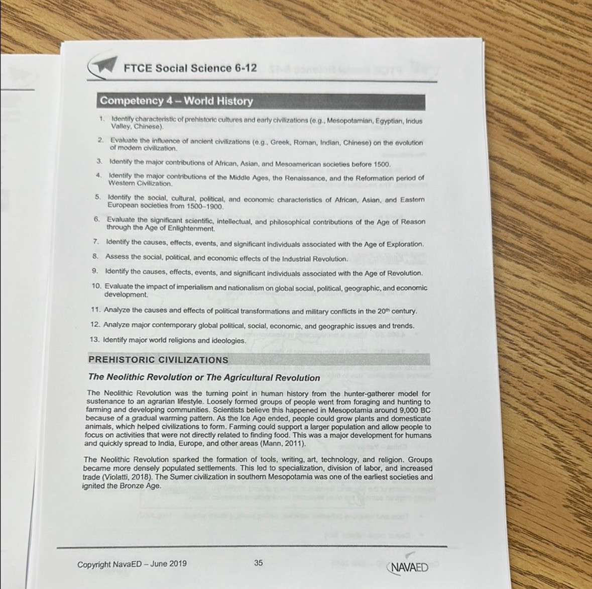 FTCE Social Science 6-12